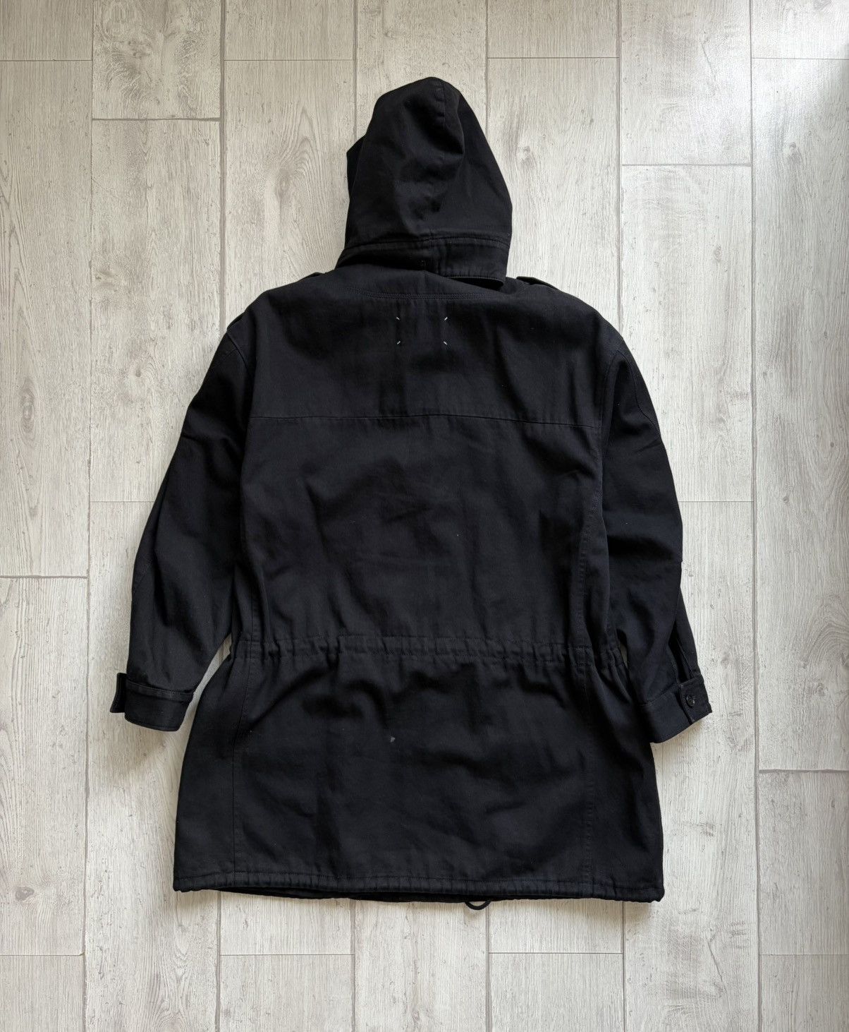 Maison Margiela Maison Margiela Black Hooded Field Jacket Parka Size US L / EU 52-54 / 3 - 11 Thumbnail