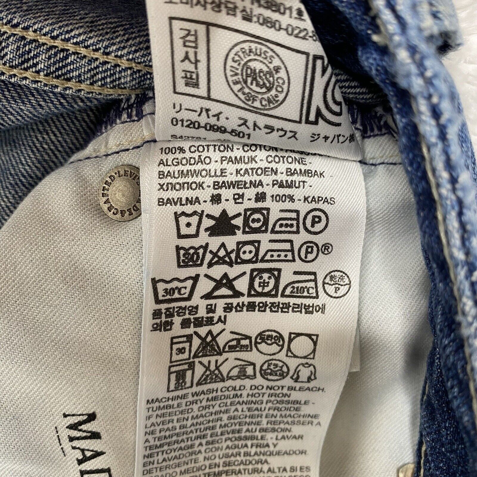 Levi's LEVIS MADE & CRAFTED Distressed Marker Tapered Blue Jeans 28 Size 28" / US 6 / IT 42 - 12 Thumbnail