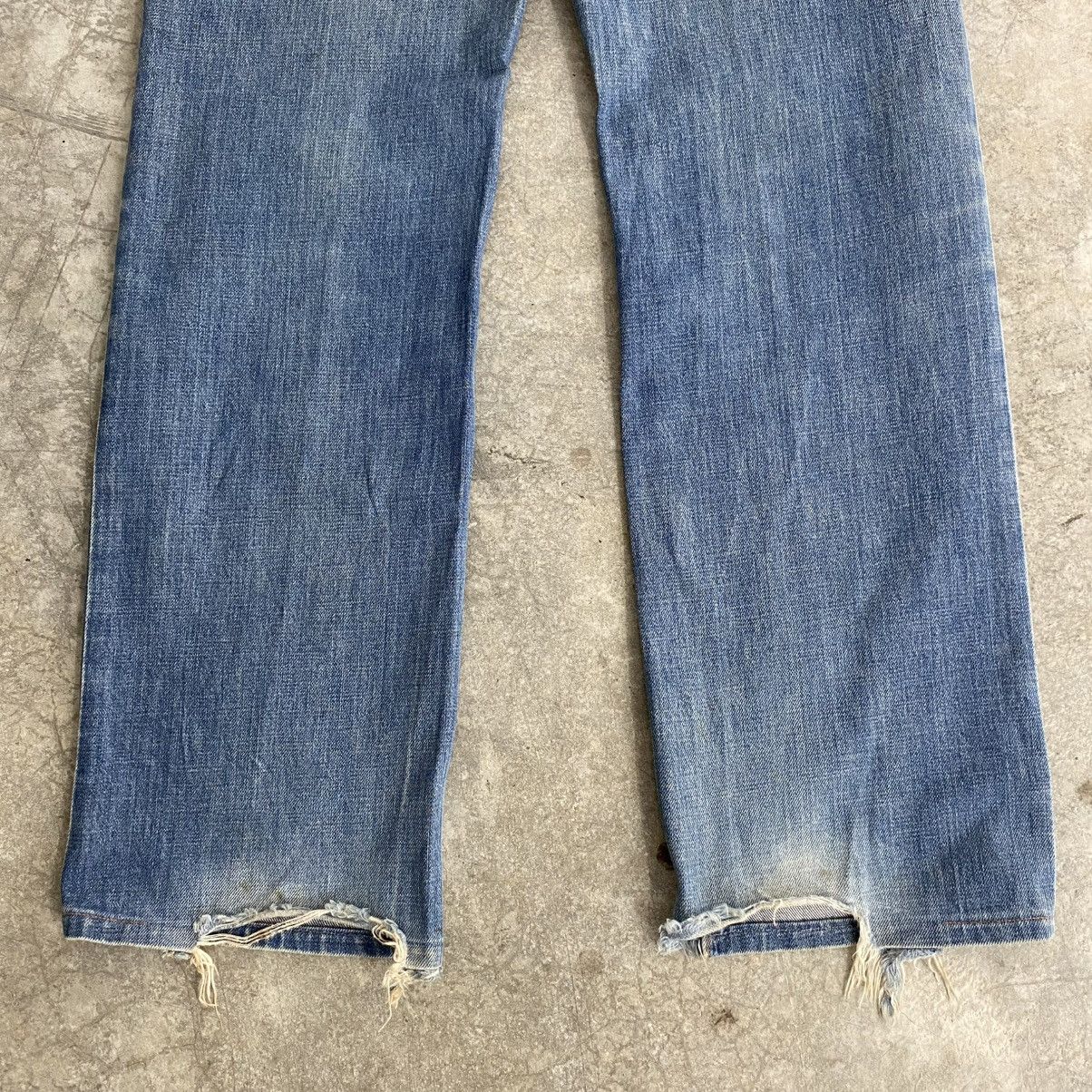 Prada 2000’s Prada Washed Blue Heel Bite Jeans Size US 34 / EU 50 - 17 Thumbnail