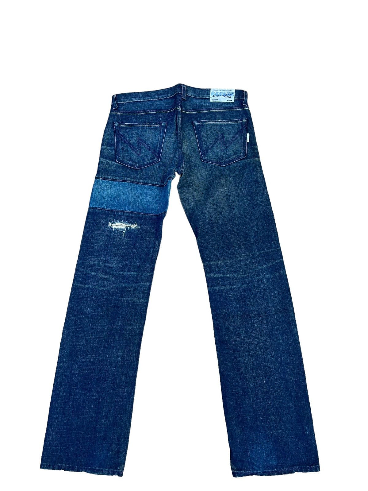 Neighborhood × Vintage RARE!! Vintage Neighborhood Japan Rips Denim Patchwork Jeans Size US 32 / EU 48 - 2 Thumbnail