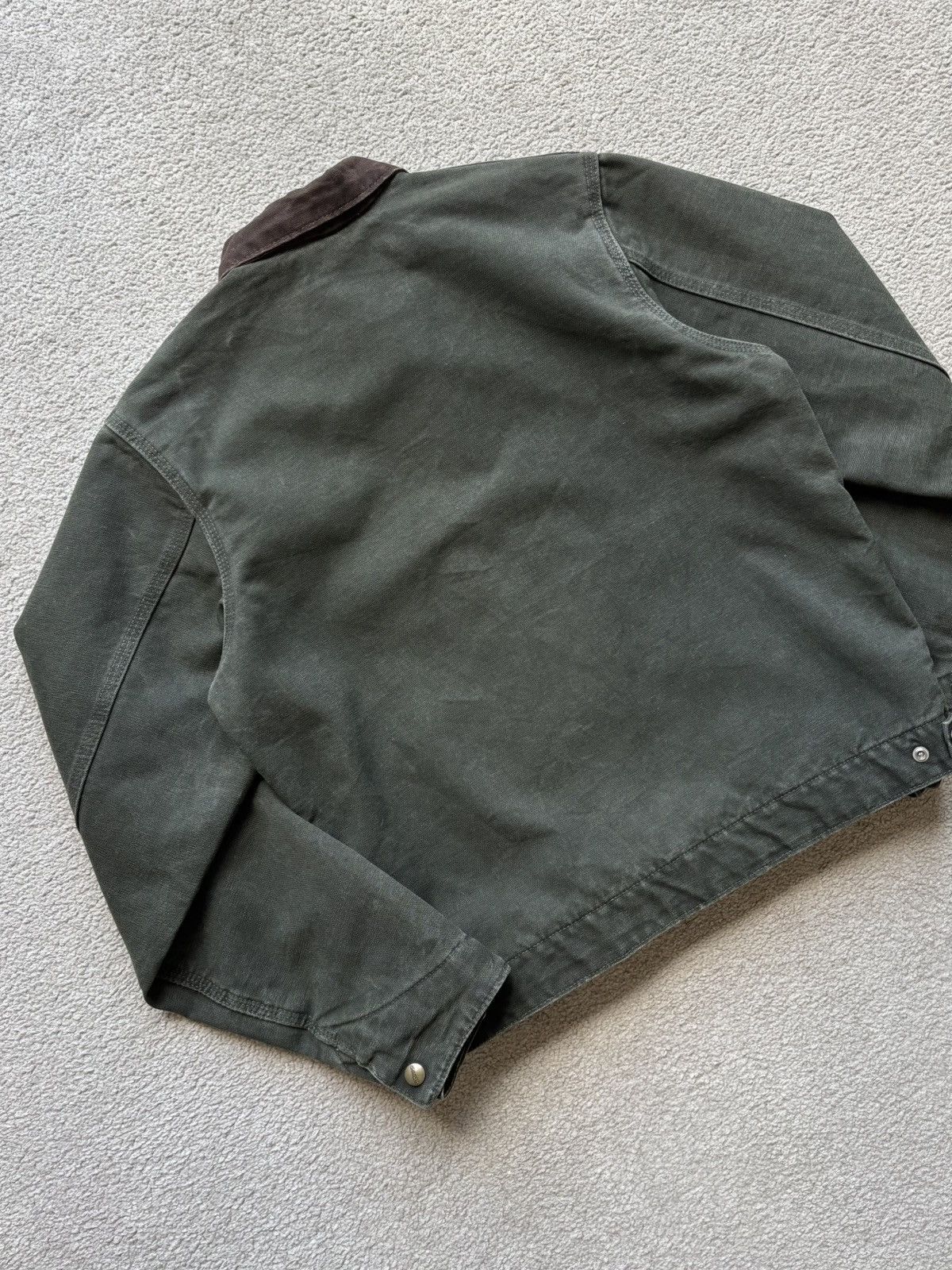 Carhartt × Vintage Vintage 2007 Carhartt 'J97 MOS' Blanket-Lined Detroit Jacket Size US S / EU 44-46 / 1 - 12 Thumbnail