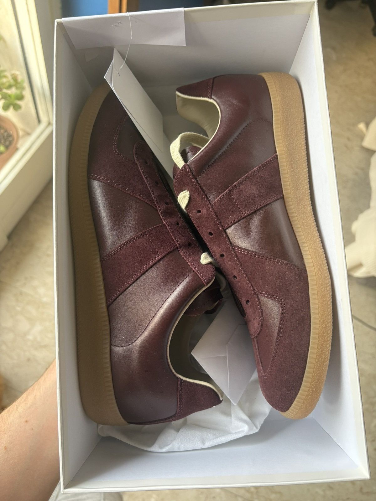 Maison Margiela Maison Margiela Replica GAT Sneaker Deep Red Size US 11.5 / EU 44-45 - 9 Thumbnail