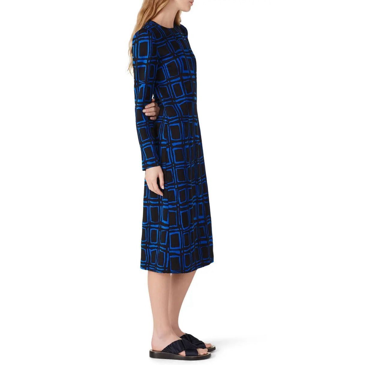 Marni Marni Electric Blue Printed Dress Size 10 MSRP: $1,177 Size M / US 6-8 / IT 42-44 - 3 Thumbnail