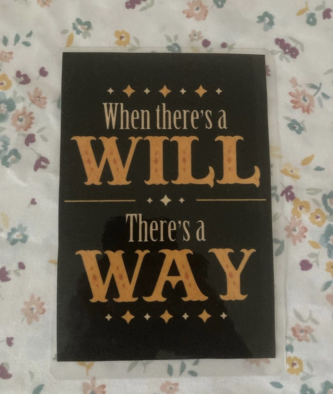 Other Motivational T-shirt “When there’s a will, there’s a way” Size US S / EU 44-46 / 1 - 3 Thumbnail