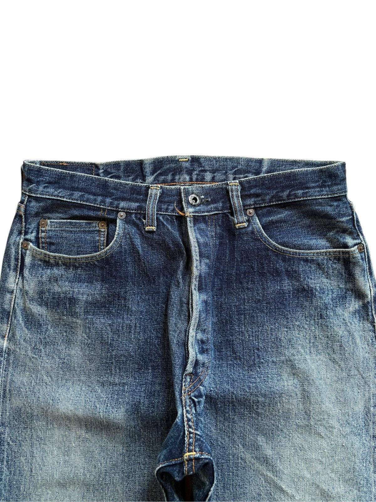 Denime Vintage Denime Selvedge Mud Wash Loose Baggy Jeans Size US 31 - 5 Thumbnail
