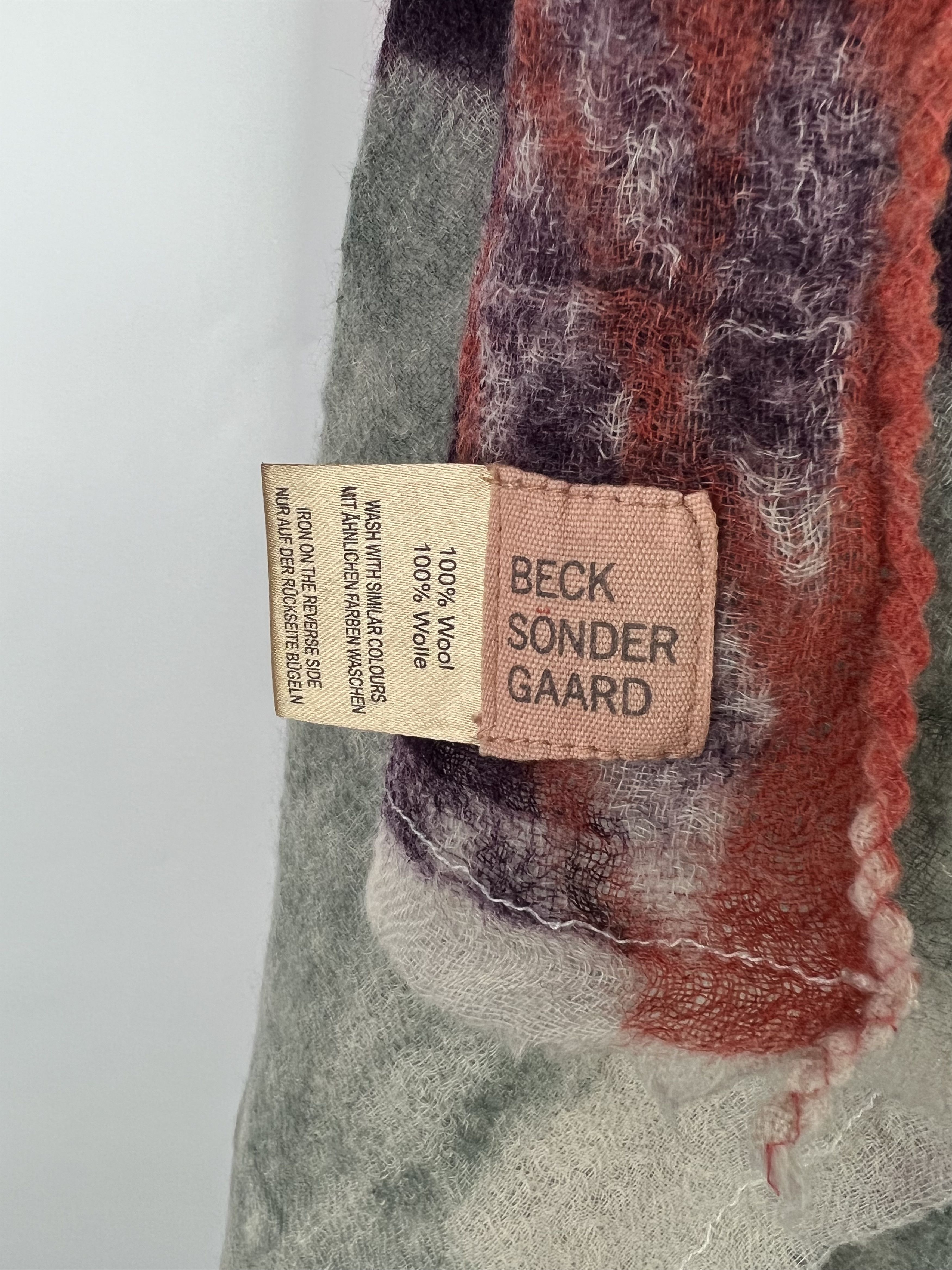 Becksondergaard Beck Sondergaard Multicolor 100% Wool Scarf 190x90 Size ONE SIZE - 11 Thumbnail