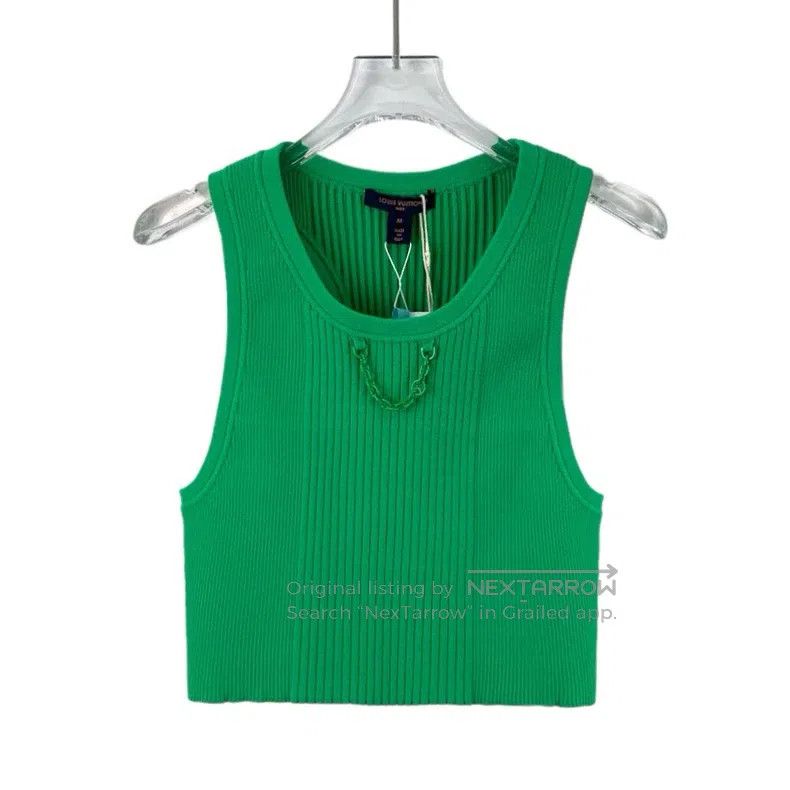 Louis Vuitton Louis Vuitton Yayoi Kusama 23 Green Chain Crew Neck Sleeve Size M / US 6-8 / IT 42-44 - 1 Thumbnail