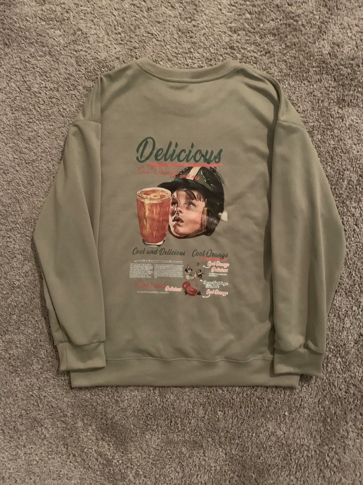 Shein Shein Beige Graphic Sweatshirt Size US M / EU 48-50 / 2 - 2 Thumbnail