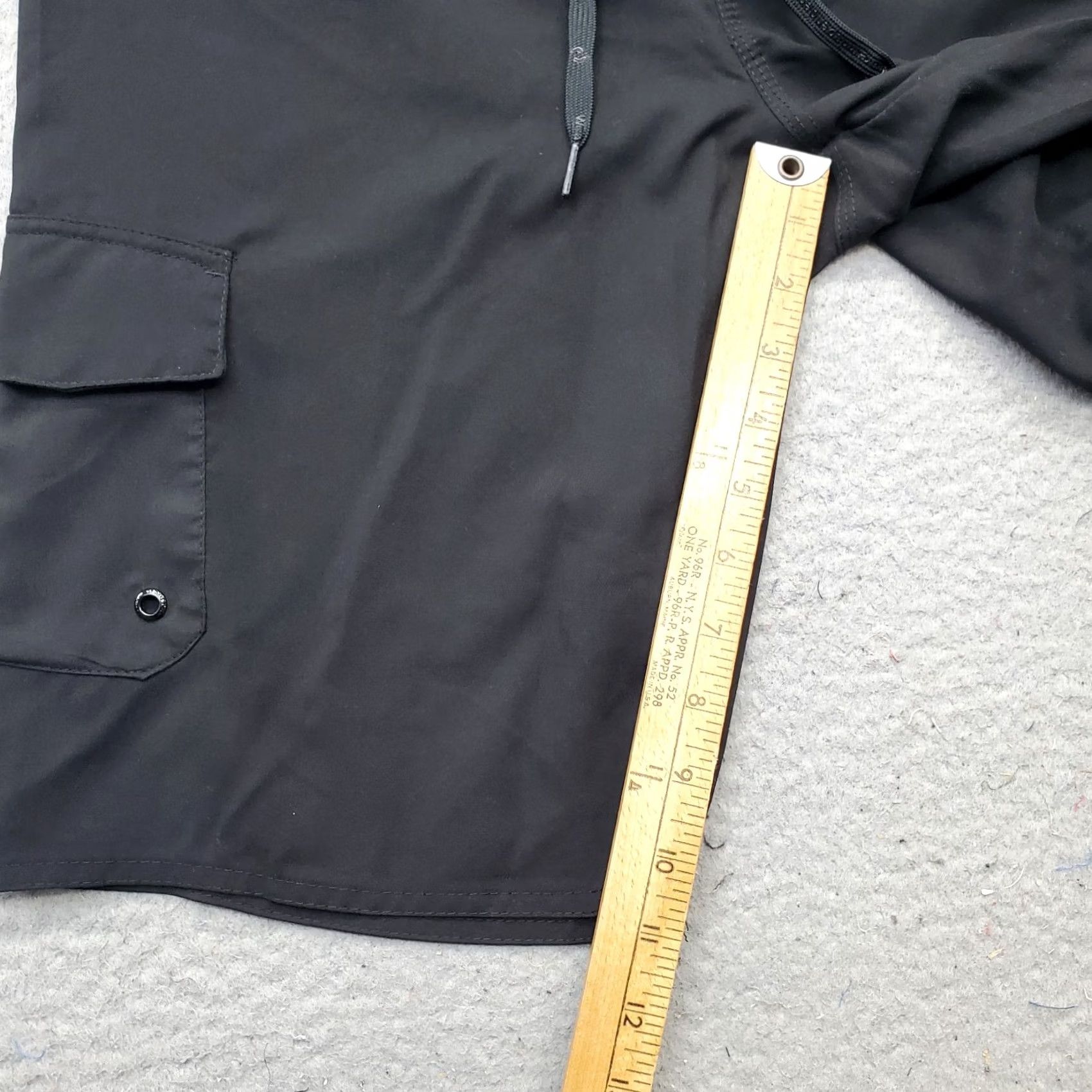 Hang Ten Hang Ten Board Shorts Mens 30 Black Flat Front Swimwear Beach Drawstring Waist Mens Size 30 Black Board Shorts Size US 30 / EU 46 - 4 Thumbnail