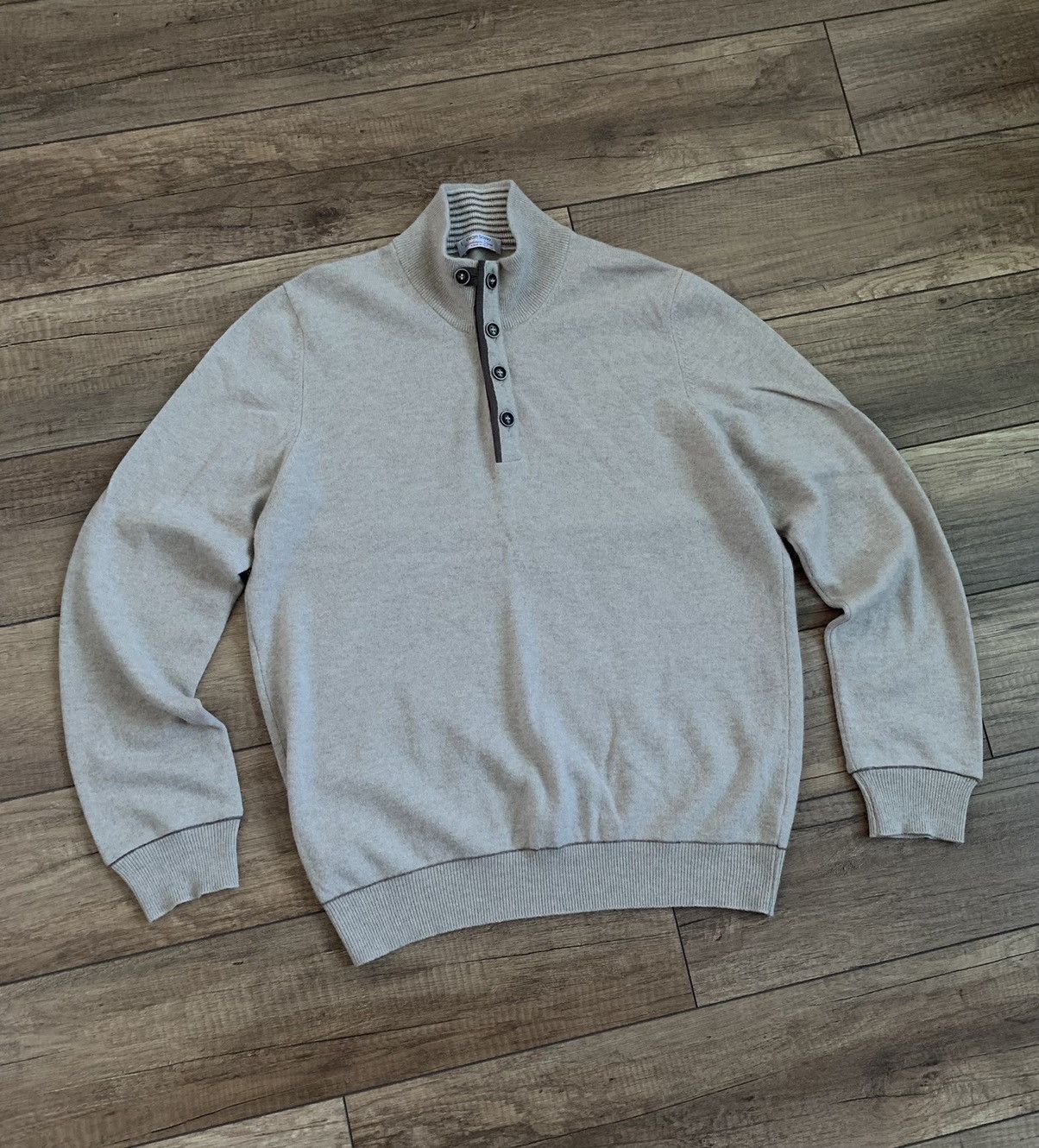 Gran Sasso Gran Sasso Italy Cashmere Wool Viscose Pullover Sweater Size US L / EU 52-54 / 3 - 3 Thumbnail