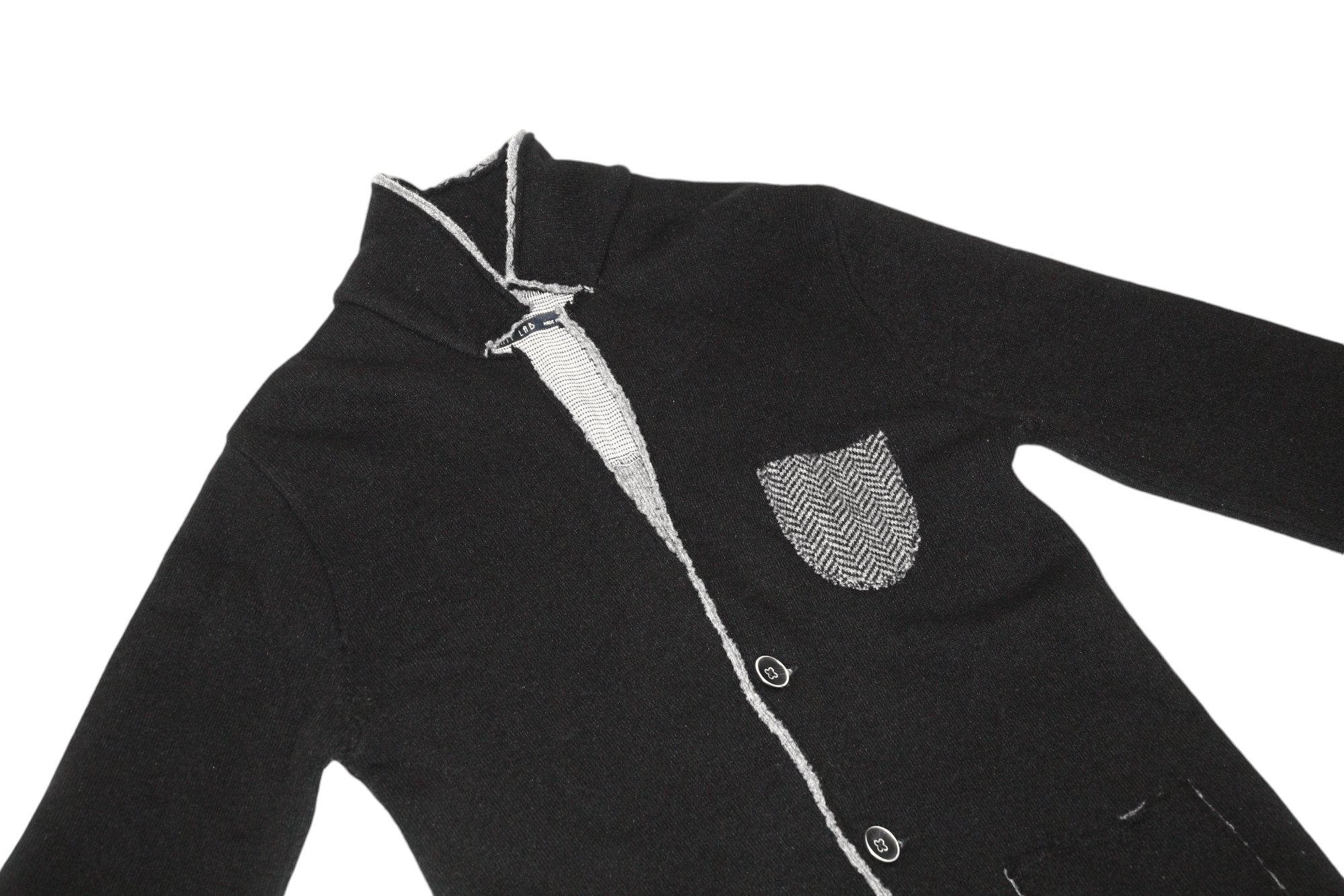 SARTORIO Knit Lab by Nonsololana srl raw cut boiled wool woven jacket Size US L / EU 52-54 / 3 - 11 Thumbnail