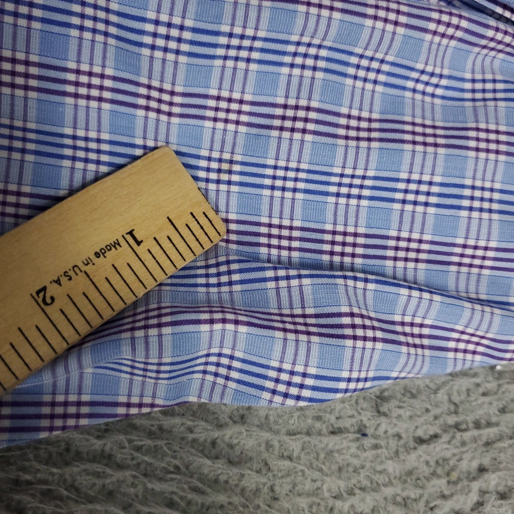 Brooks Brothers BROOKS BROTHERS Shirt Men's 16.5 Blue Plaid Regent Dress Button Up Long Sleeve Non-Iron Classic Casual Workwear Mens Size 42R - 3 Thumbnail