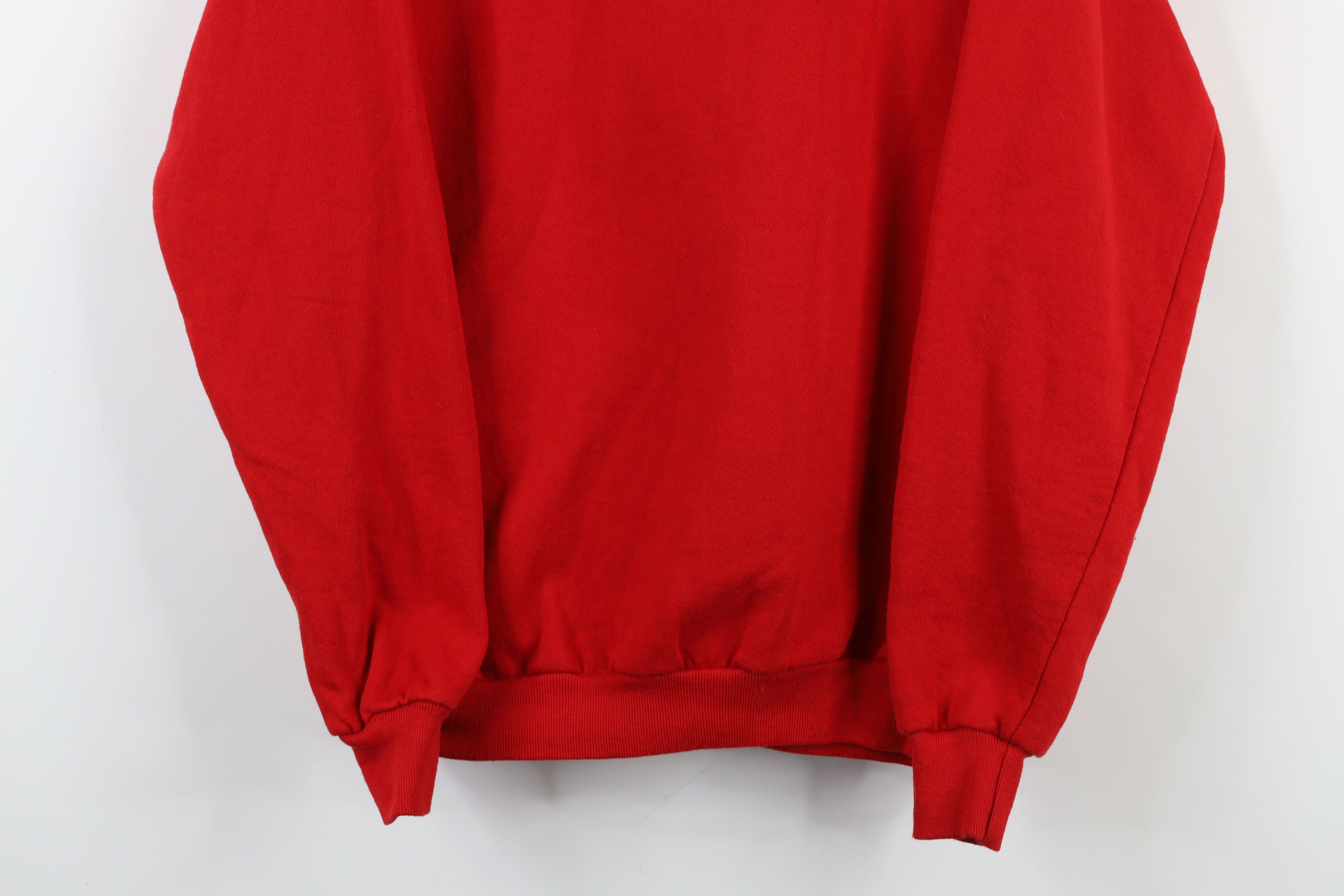 Vintage Vintage 90s Streetwear Crewneck Sweatshirt Cherry Red USA Size US XL / EU 56 / 4 - 3 Thumbnail