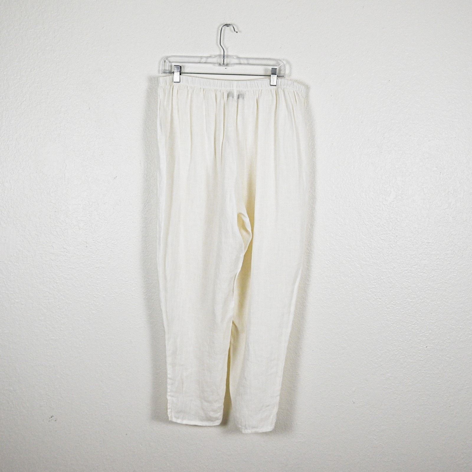 FLAX Flax by Jeanne Engelhart Large Linen Pocketed Ankle pant Size 34" / US 12 / IT 48 - 7 Thumbnail