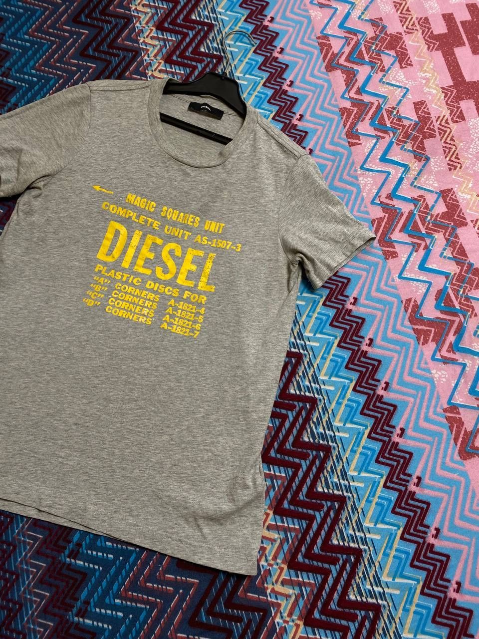 Diesel Streetwear T-Shirt Diesel big logo gray Y2K Vintage Size US M / EU 48-50 / 2 - 7 Thumbnail