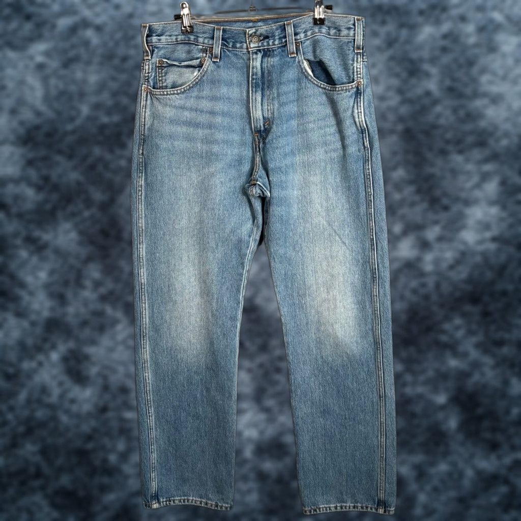 Levi's Levis 522 Mens Size 33 x 32 Western Fit Light Blue Denim Jeans Size US 33 - 1 Thumbnail