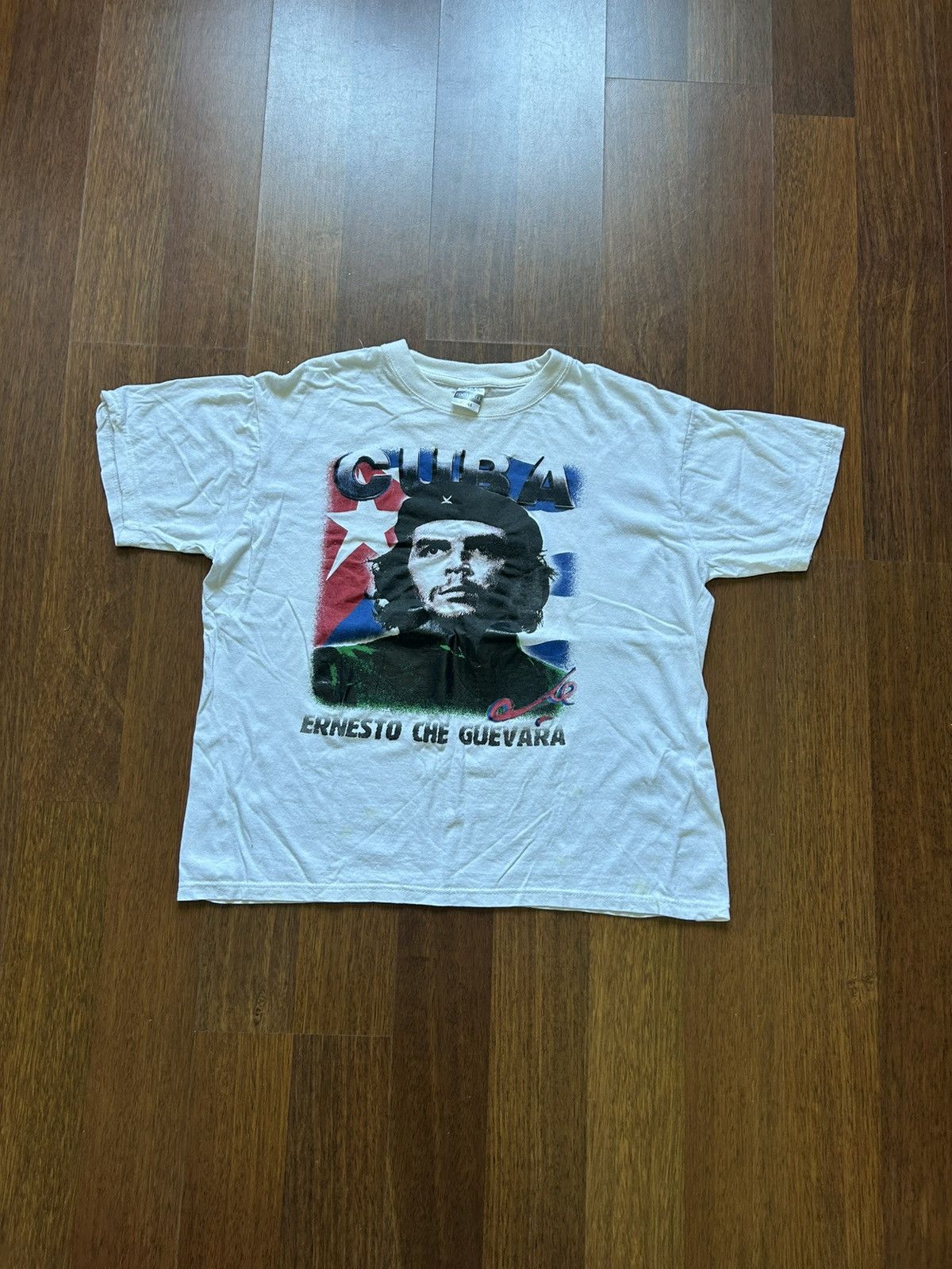 Vintage Vintage Ernesto Che Guevara Cuba Merch T-shirt 00s Boxy Fit Size US XL / EU 56 / 4 - 1 Thumbnail