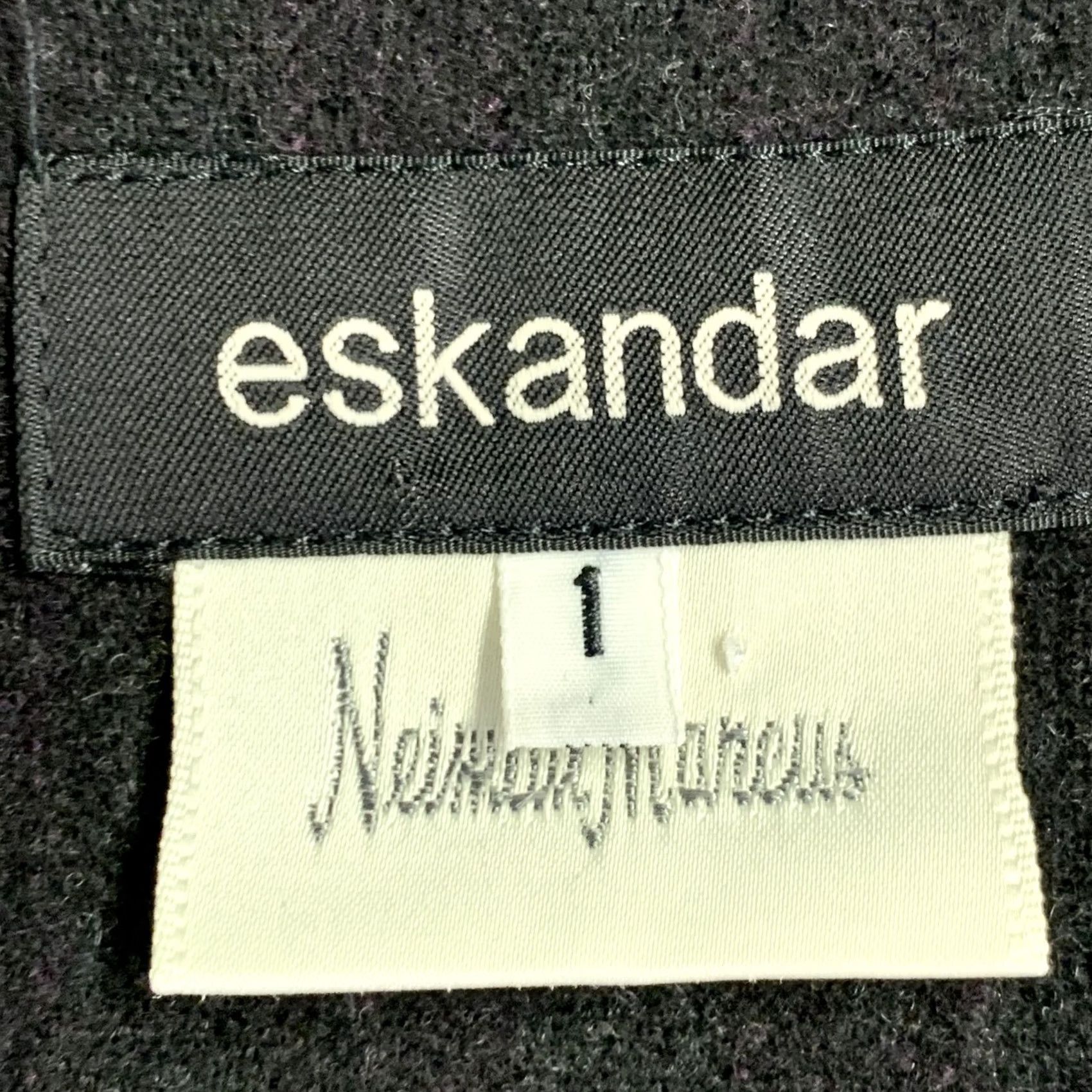 eskandar ESKANDAR Size L Brown Purple Wool Cashmere Ribbed Open Front Vest Women Size L / US 10 / IT 46 - 4 Thumbnail
