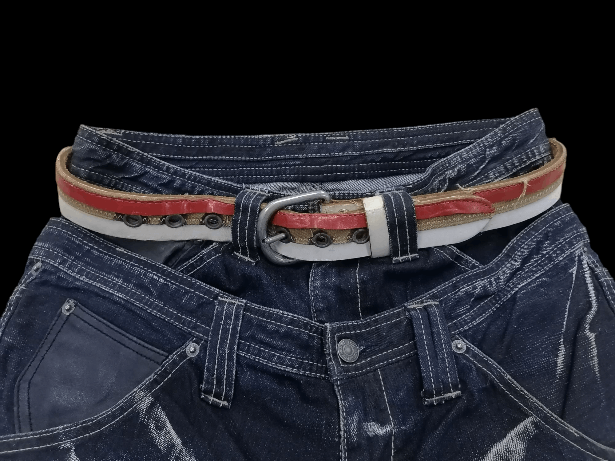 Genuine Leather × Japanese Brand Hawk Company Genuine Leather Hybrid Belts Size ONE SIZE - 2 Thumbnail