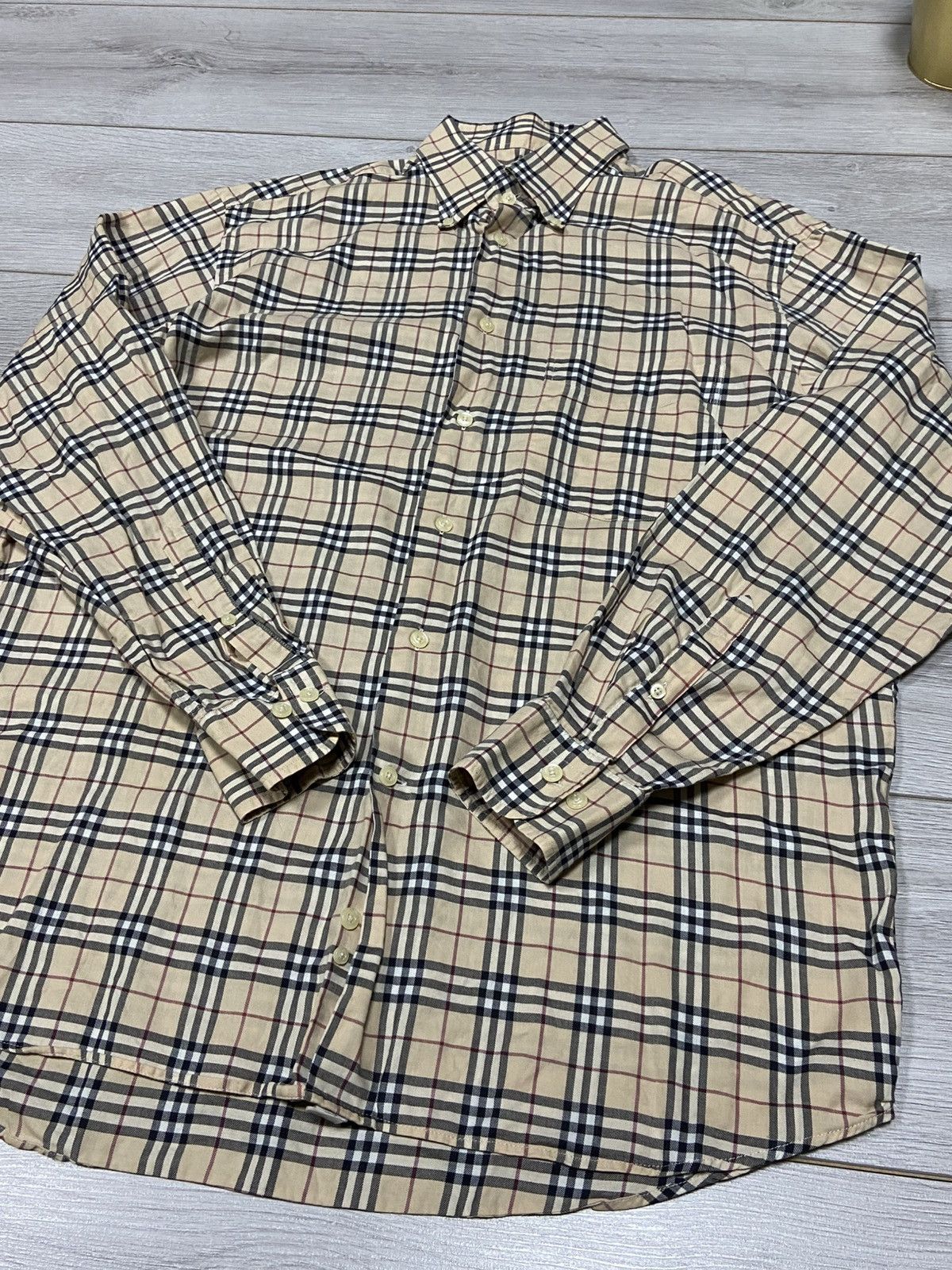 Burberry Burberry Brit shirt nova check overprint vintage Size US L / EU 52-54 / 3 - 5 Thumbnail