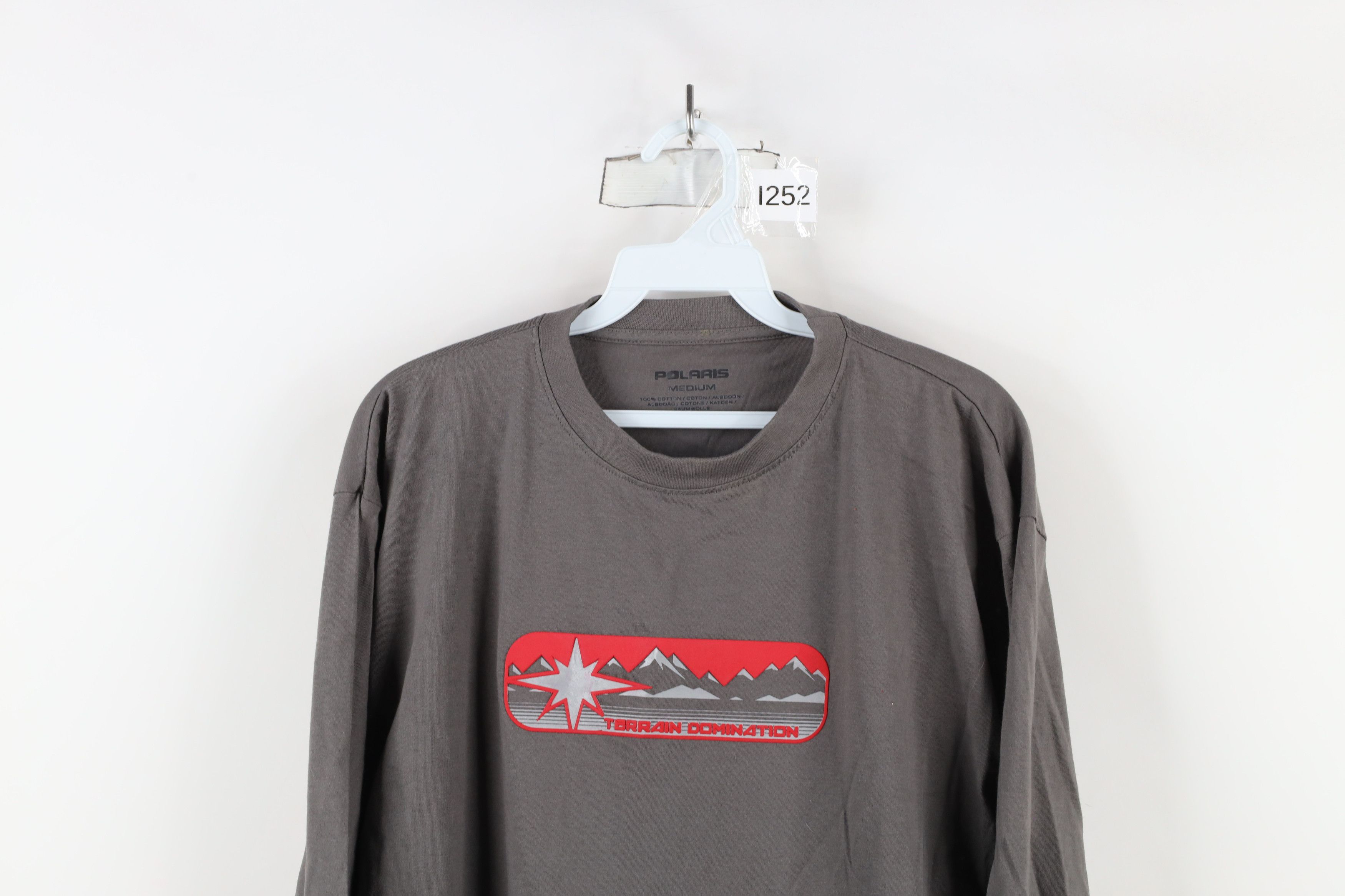Vintage Vintage Y2K Polaris Snowmobile Long Sleeve T-Shirt Gray Size US M / EU 48-50 / 2 - 2 Thumbnail