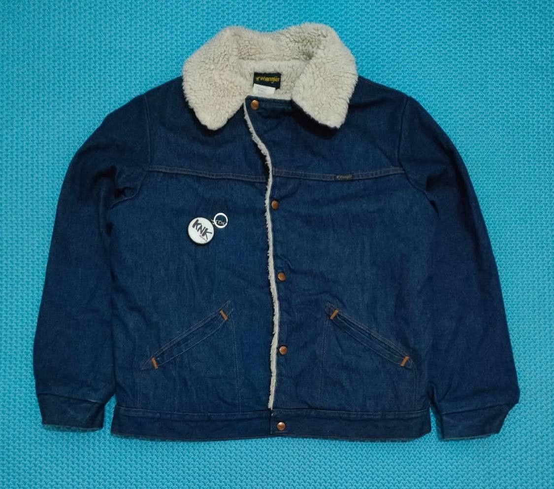 Wrangler trucker denim sherpa wrangler vintage Size US L / EU 52-54 / 3 - 1 Thumbnail