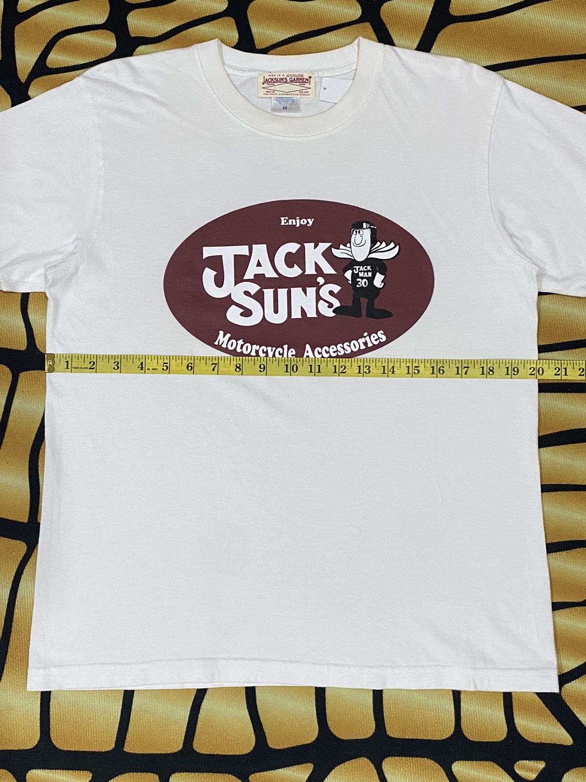 Vintage RARE VINTAGE Y2K JACK SUNS MOTORCYCLE WHITE TEE Size US M / EU 48-50 / 2 - 7 Thumbnail
