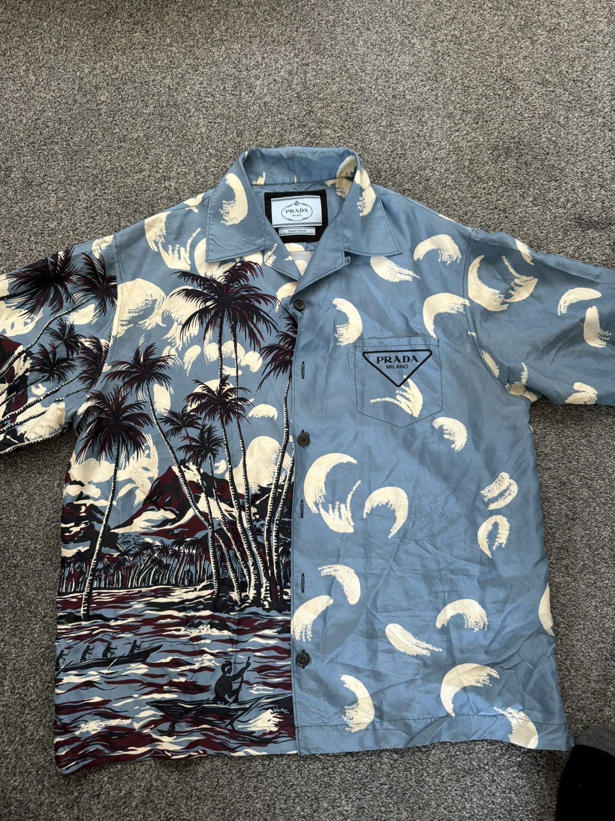 Prada Prada Silk Cuban Shirt Size US M / EU 48-50 / 2 - 1 Thumbnail