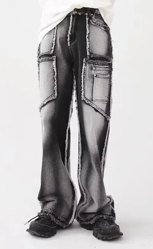 Japanese Brand × Vintage Fashion retro punk distressed denim jeans Size US 31 - 1 Thumbnail