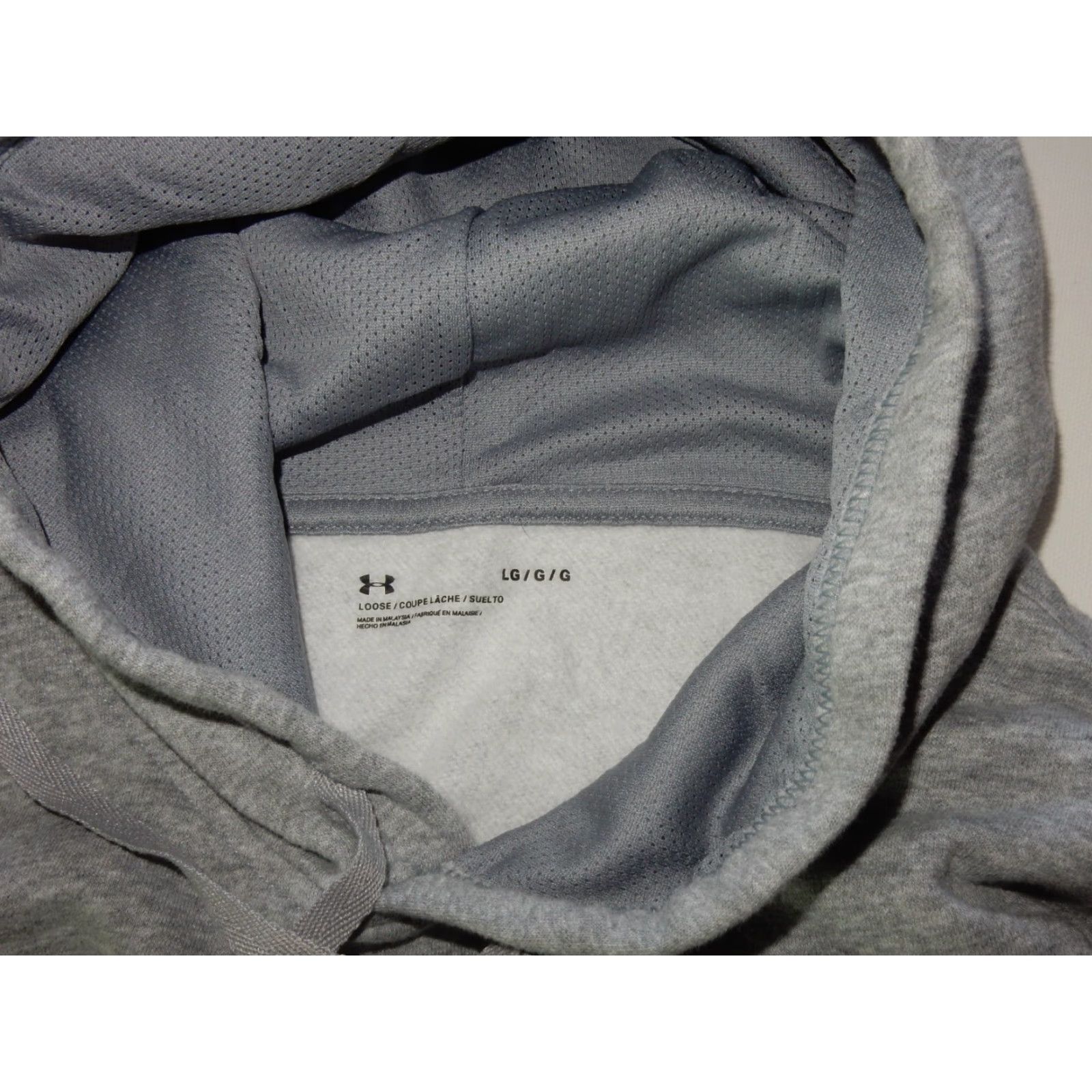 Under Armour VINTAGE Under Armour Men's Hoodie Sweater Size L Lacrosse Gray Pullover Cotton Blend Size US L / EU 52-54 / 3 - 4 Thumbnail