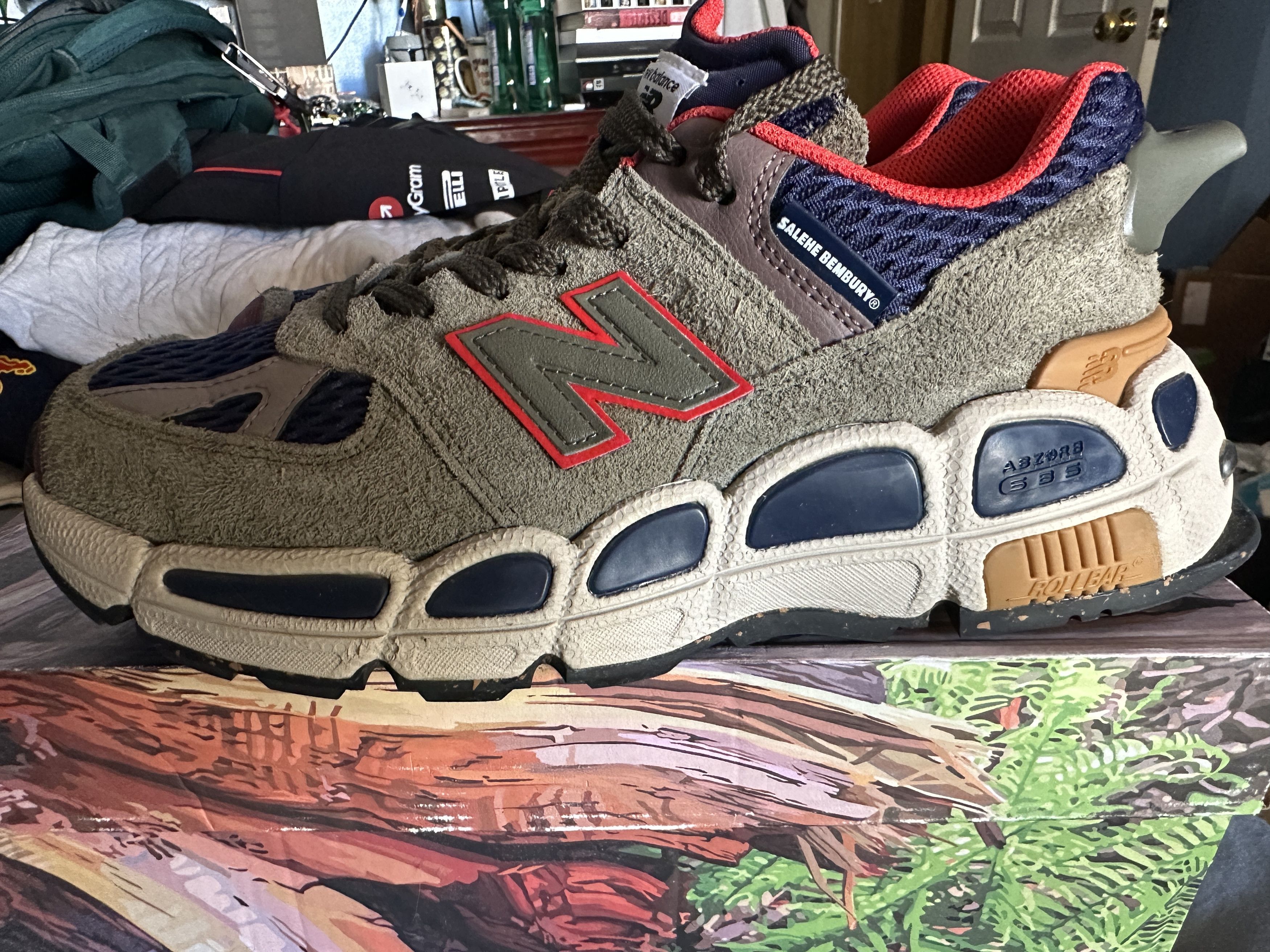 New Balance × Salehe Bembury New Balance 574 YURT size 11M Size US 11 / EU 44 - 3 Thumbnail