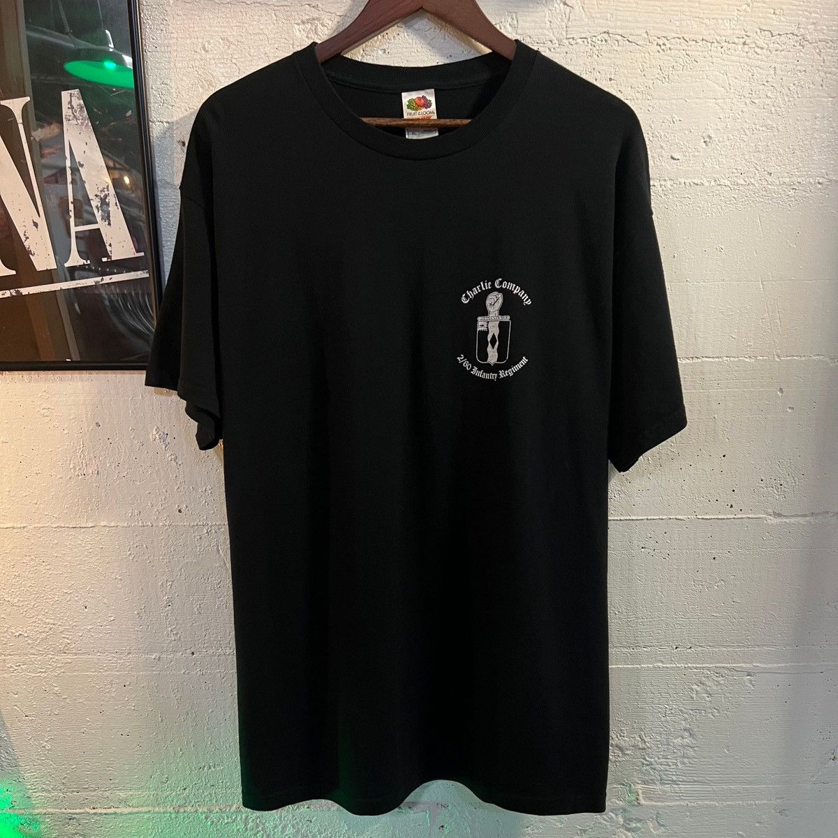 Vintage Vintage 90's U.S. Military Charlie Company WolfpackT-Shirt Size US XL / EU 56 / 4 - 1 Thumbnail