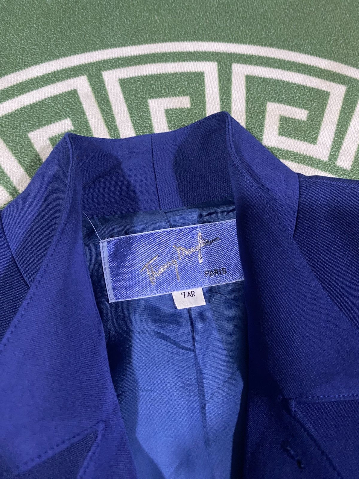 Thierry Mugler Vtg Runway 80s Thierry Mugler Hourglass Peplum PowerBlazer Size ONE SIZE - 14 Thumbnail