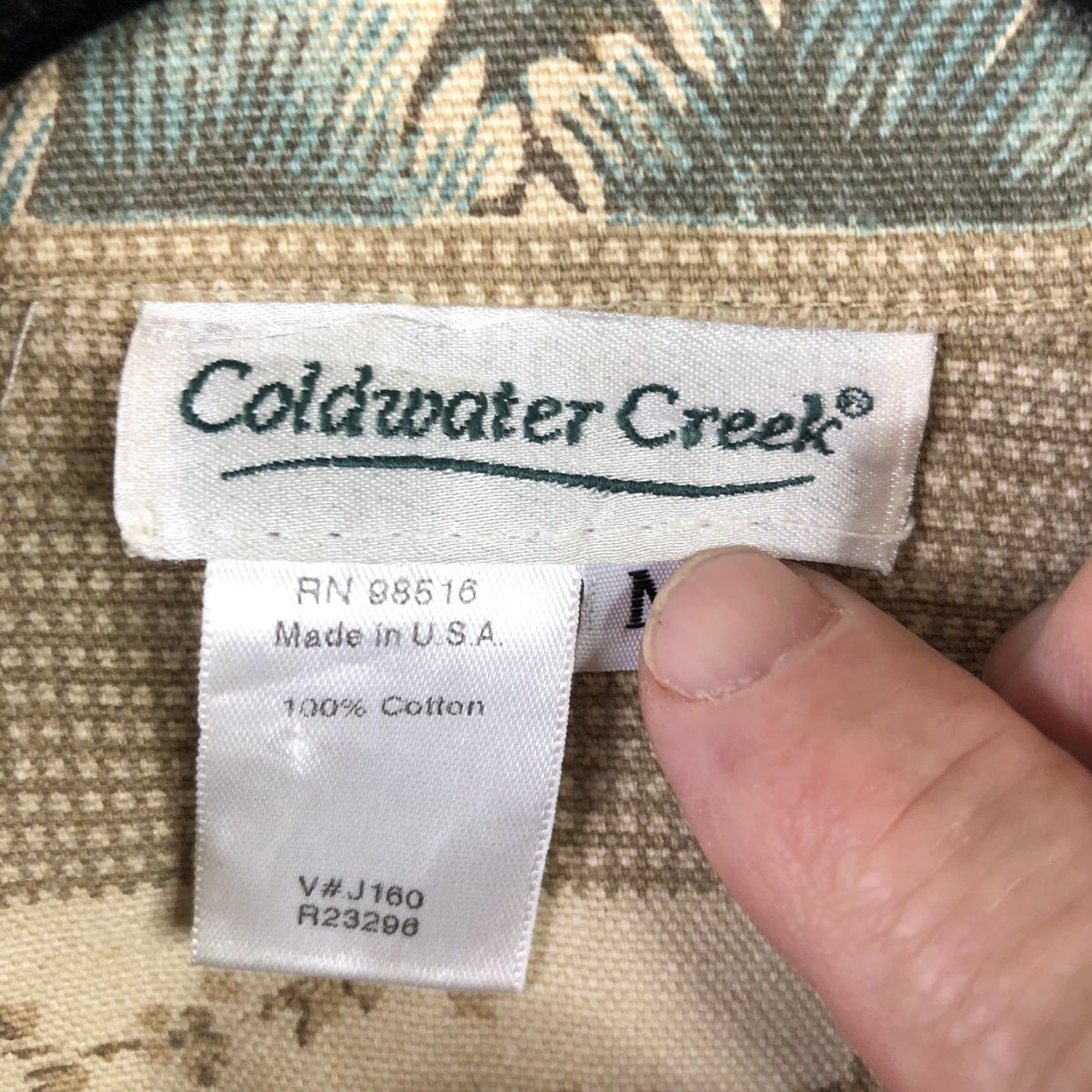 Coldwater Creek VINTAGE Coldwater Creek Jacket Womens M Beige Floral Canvas Snap Front USA Cottagecore Size M / US 6-8 / IT 42-44 - 5 Thumbnail