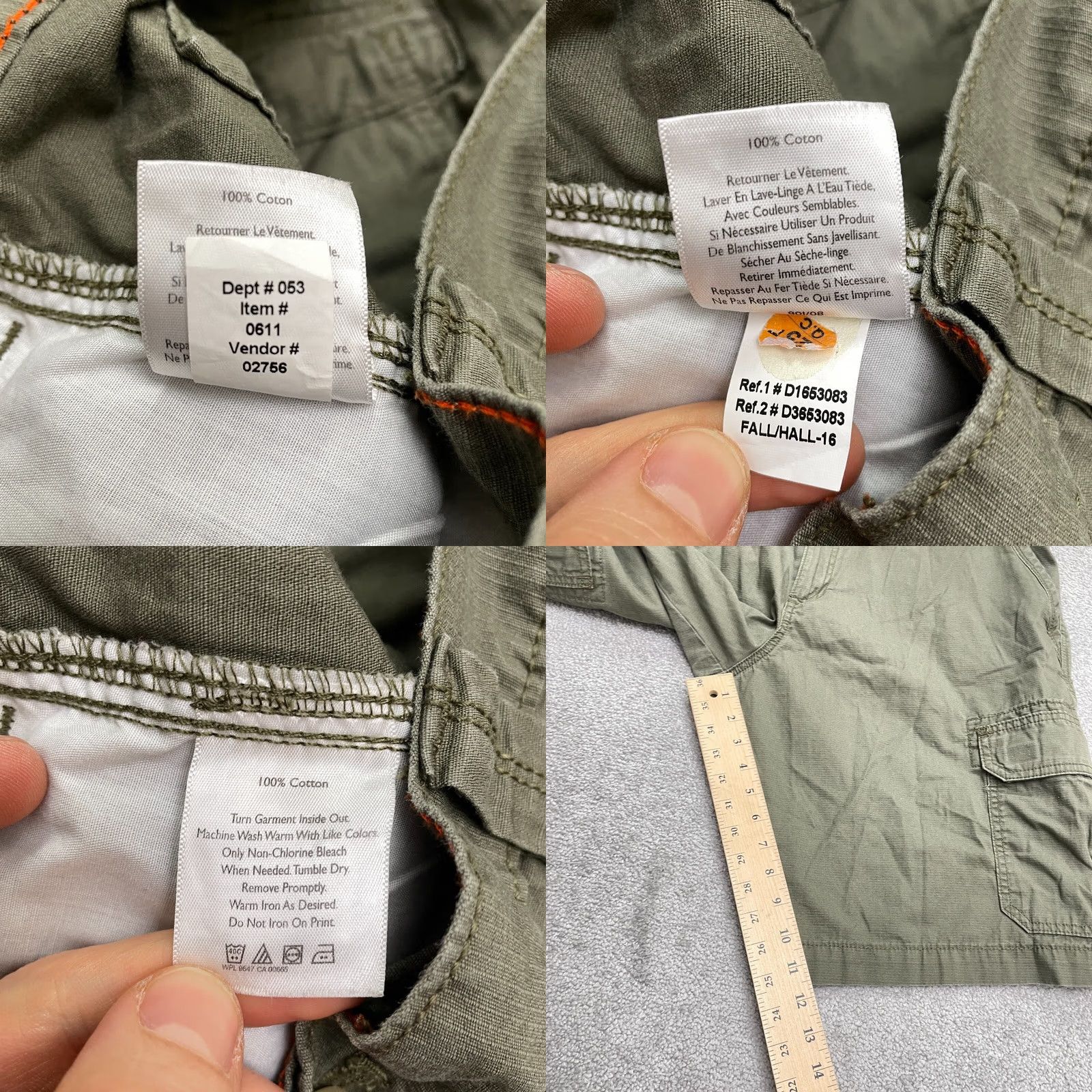 Eddie Bauer Eddie Bauer Cargo Shorts Mens 40 Army Green 100% Cotton Pockets Outdoor Casual Cargo Shorts Mens 40 Green Casual Outdoors Men Size US 40 / EU 56 - 8 Thumbnail