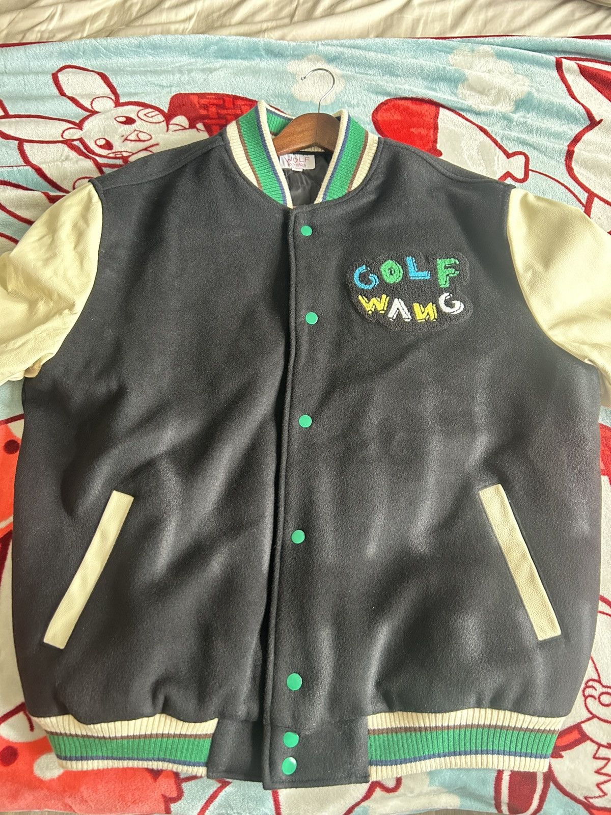 Golf Wang GOLF RACING LEATHER JACKET | Grailed