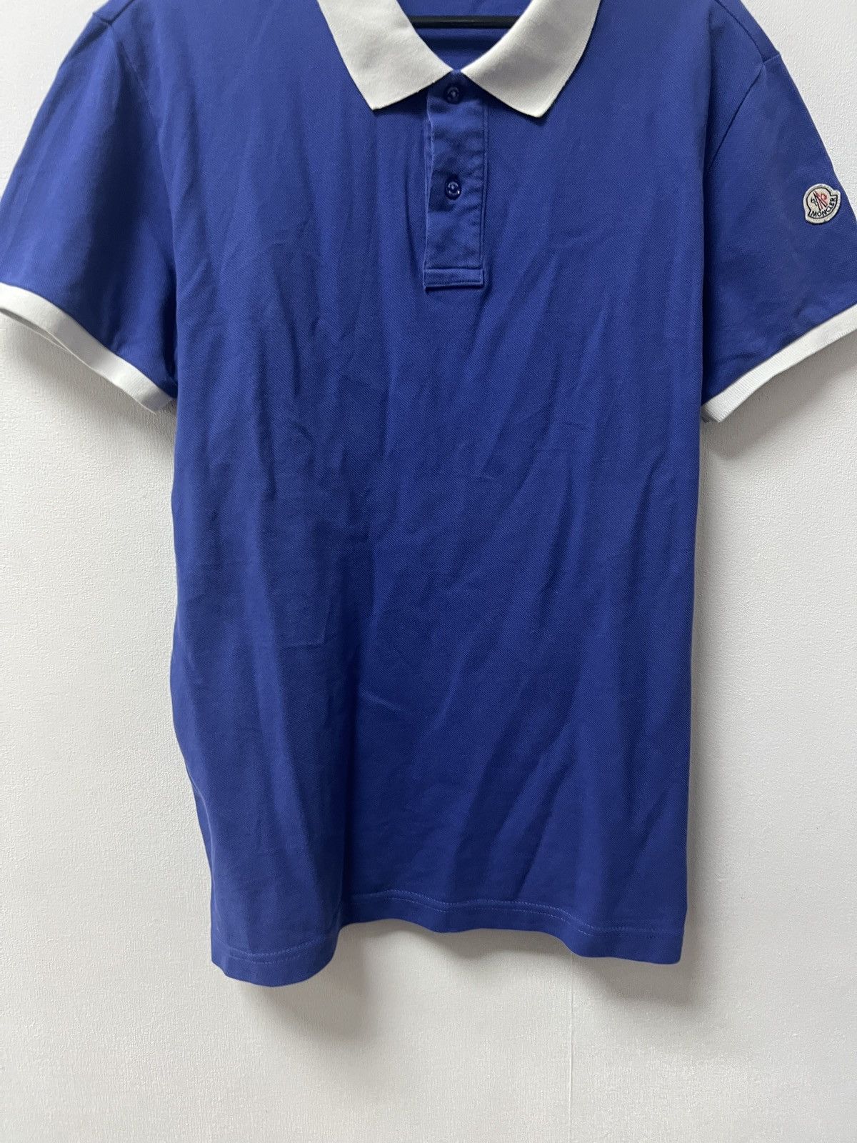 Moncler Moncler Polo T-Shirt Blue Y2K Mens Size US XL / EU 56 / 4 - 4 Thumbnail