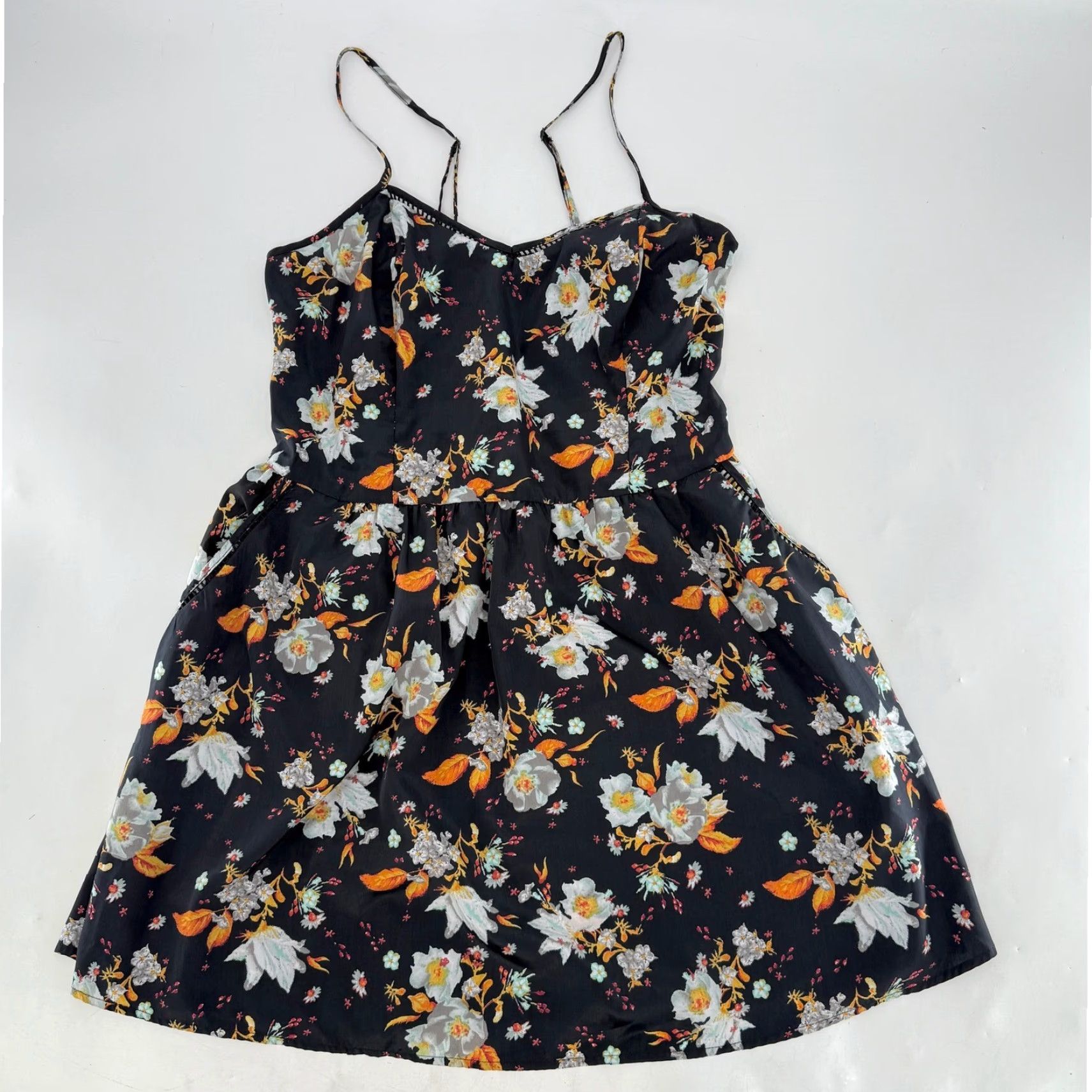 Vintage Xhilaration Floral Print Smocked Waist Spaghetti Strap Dress Womens XXL Size XXL / US 16-18 / IT 52-54 - 5 Thumbnail