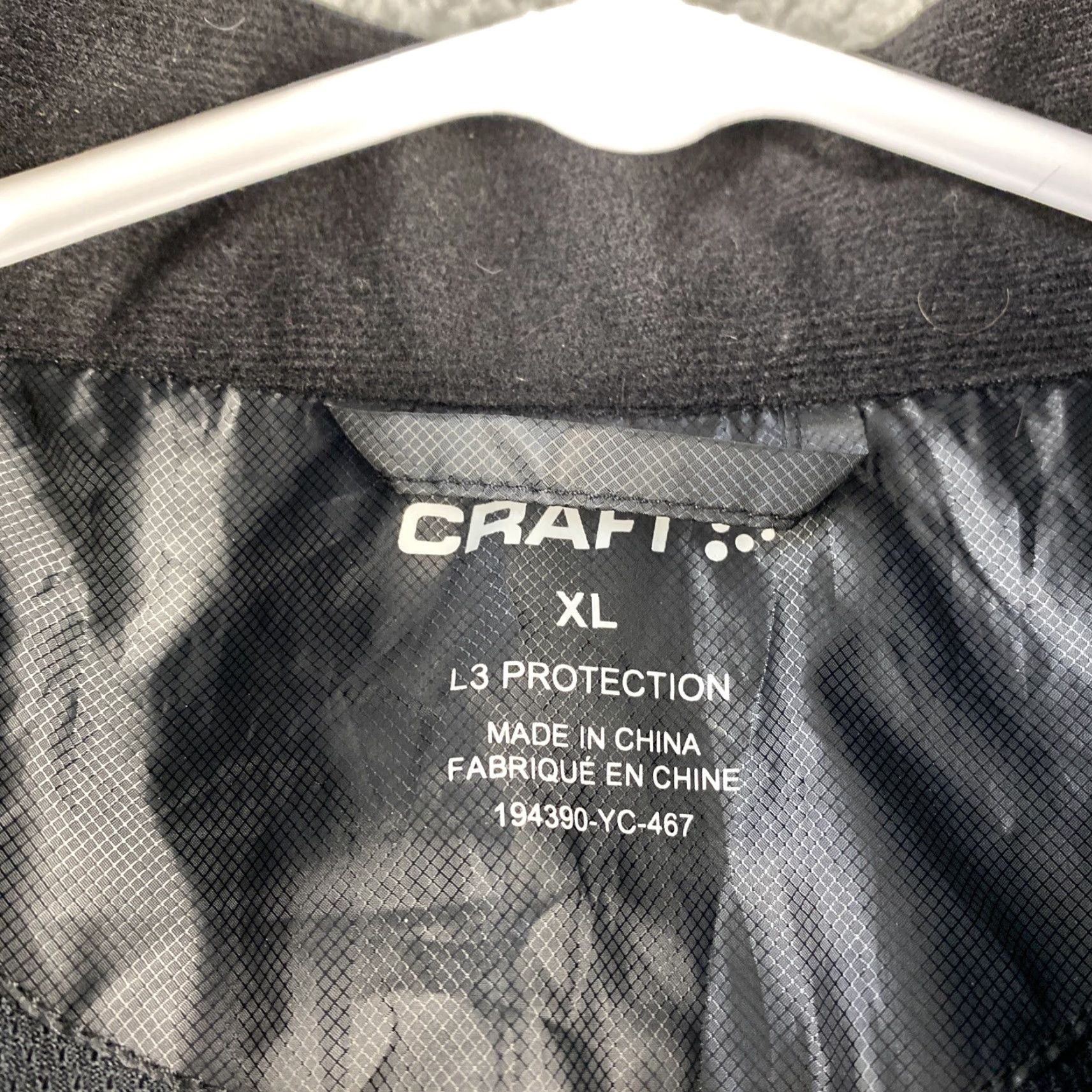 Vintage Craft Women XL Vest Black Windbreaker Zip Front Extra Light Jacket / 47-33 Size XL / US 12-14 / IT 48-50 - 4 Thumbnail