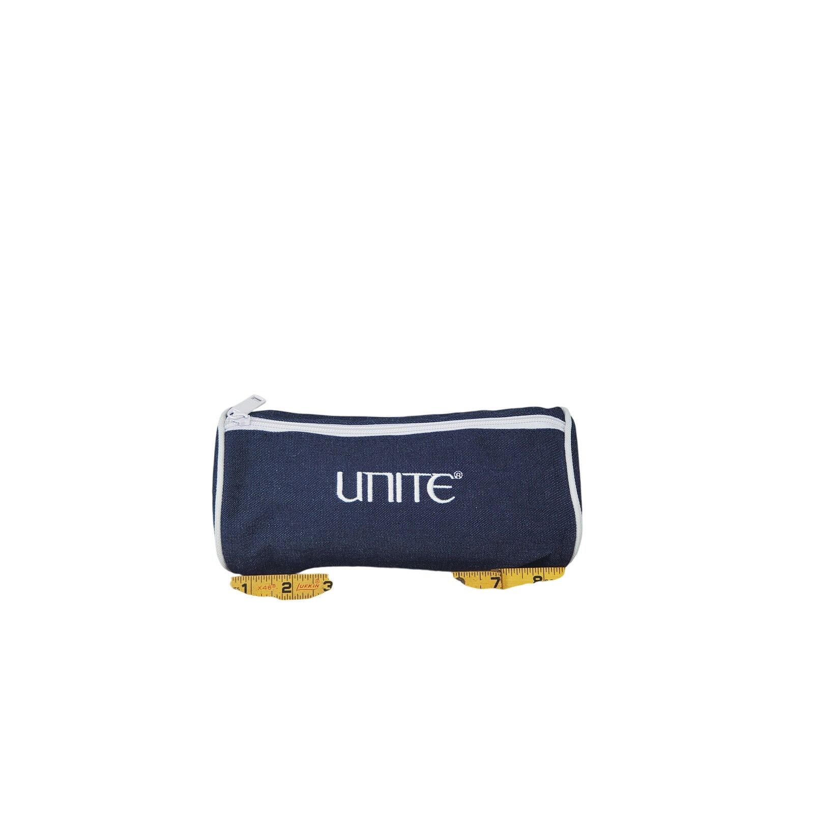 Other Unite Denim Barrel Cosmetic Bag Blue Zip Travel Case 8 Inch Size ONE SIZE - 4 Thumbnail