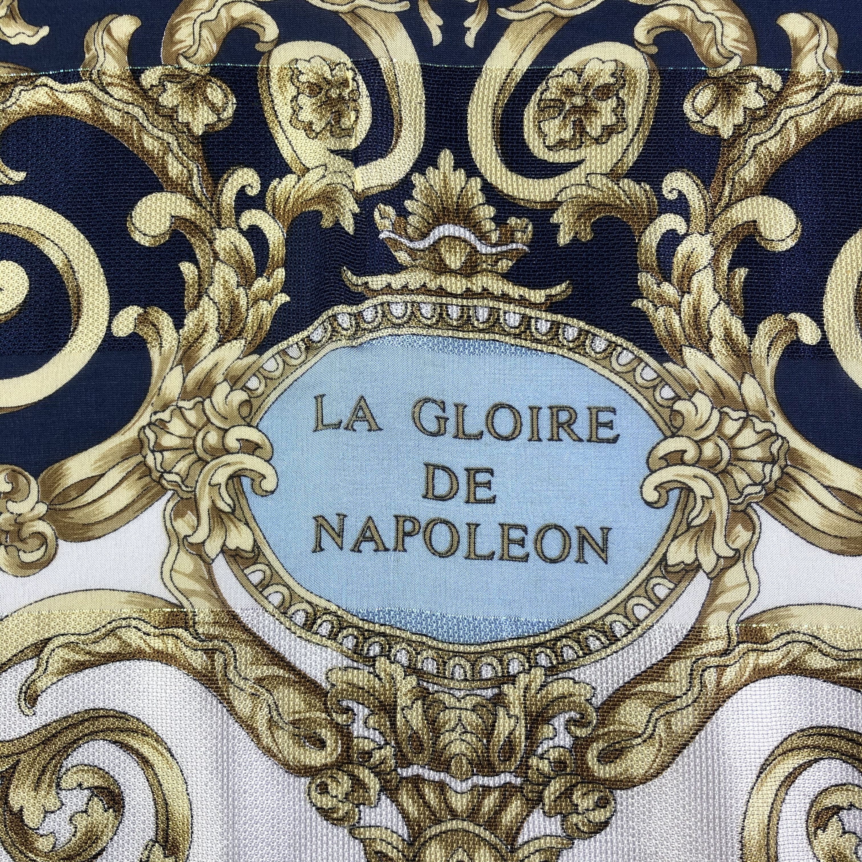 Vintage Vintage La Gloire De Napoleon Silk Scarf Size ONE SIZE - 6 Thumbnail
