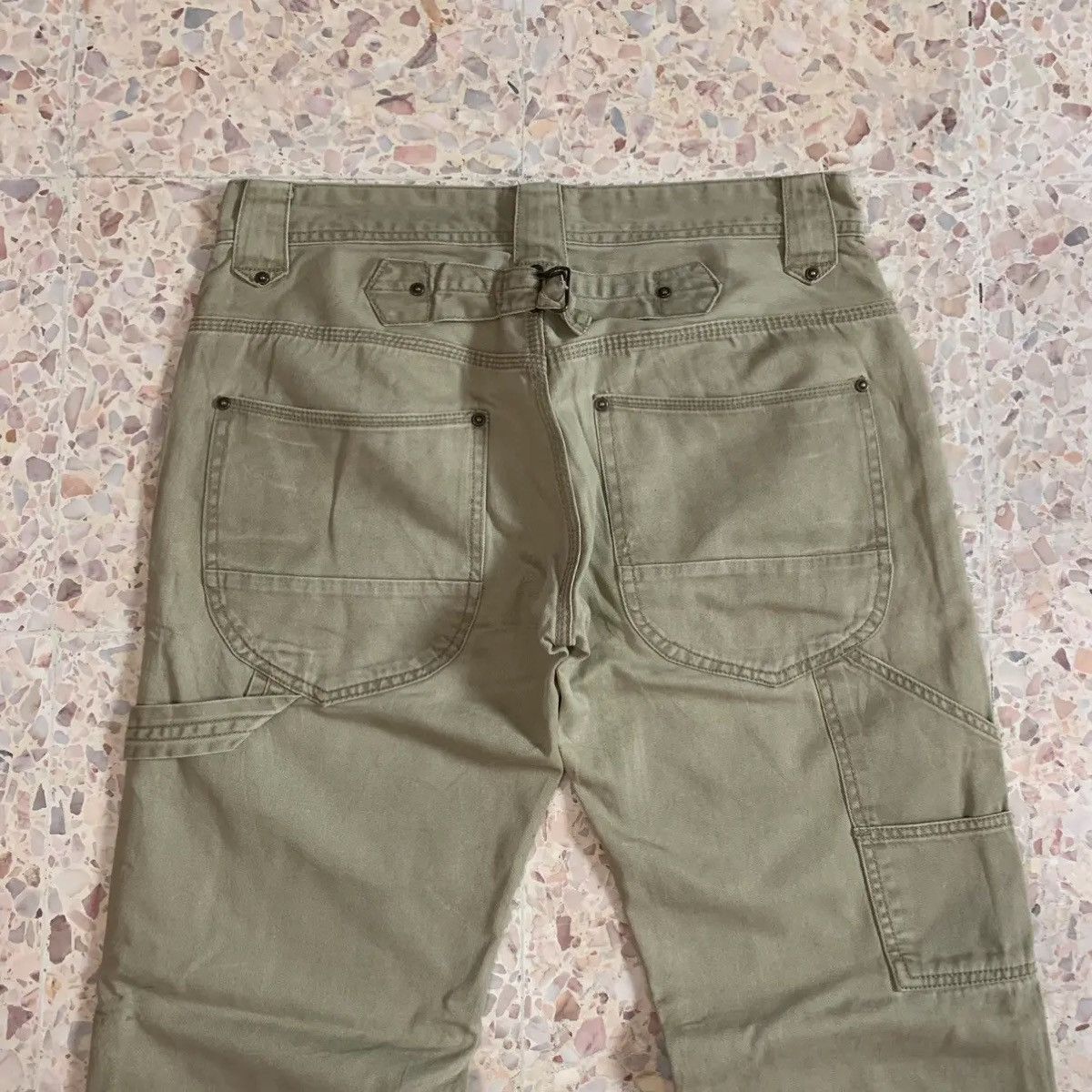 20471120 JAPANESE VINTAGE TROUSERS DOUBLE KNEE CINCH BACK CARPENTER Size US 32 / EU 48 - 8 Thumbnail