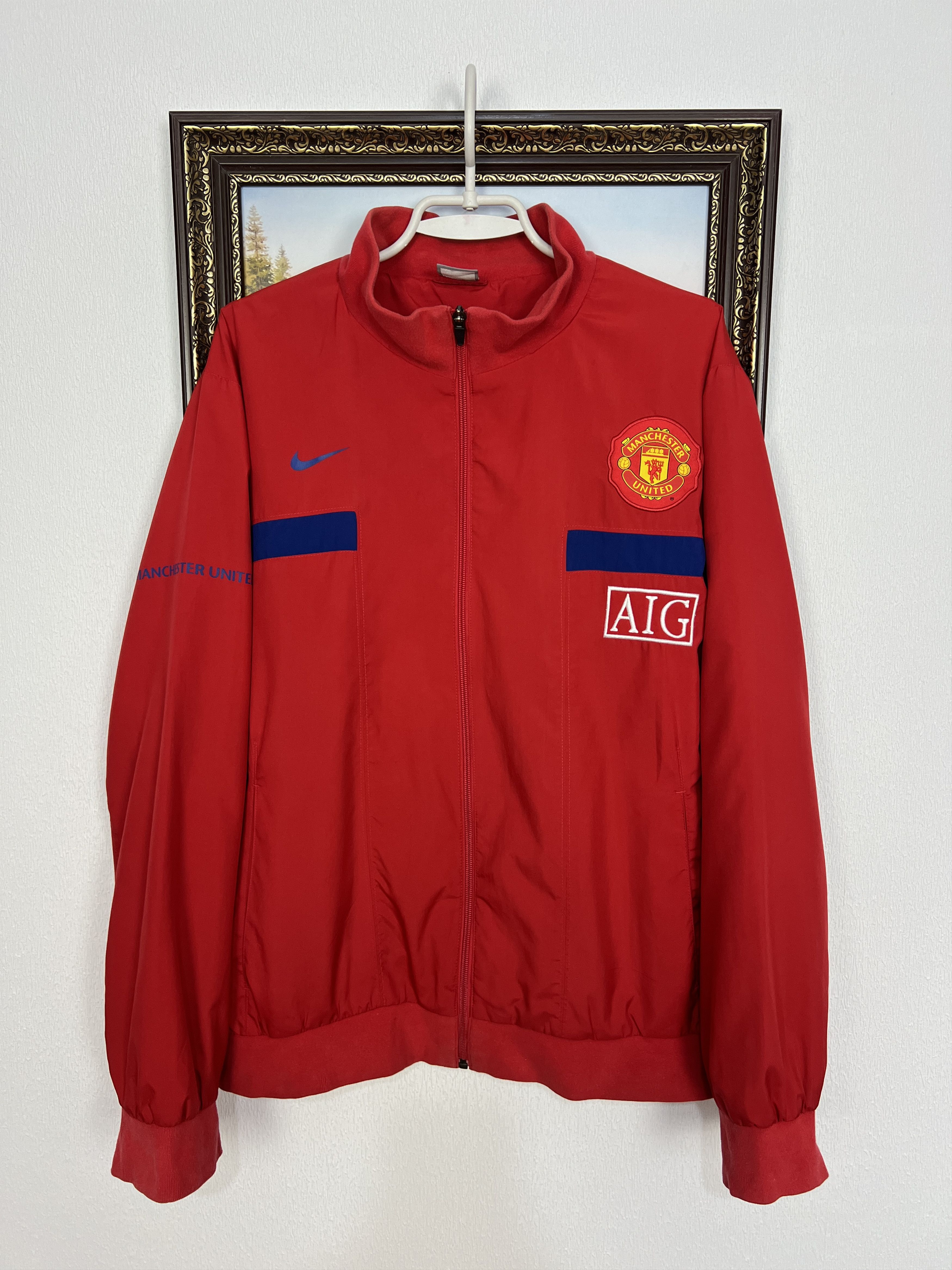 Nike Vintage Manchester United Football Jacket Soccer Track Top Size US L / EU 52-54 / 3 - 1 Thumbnail