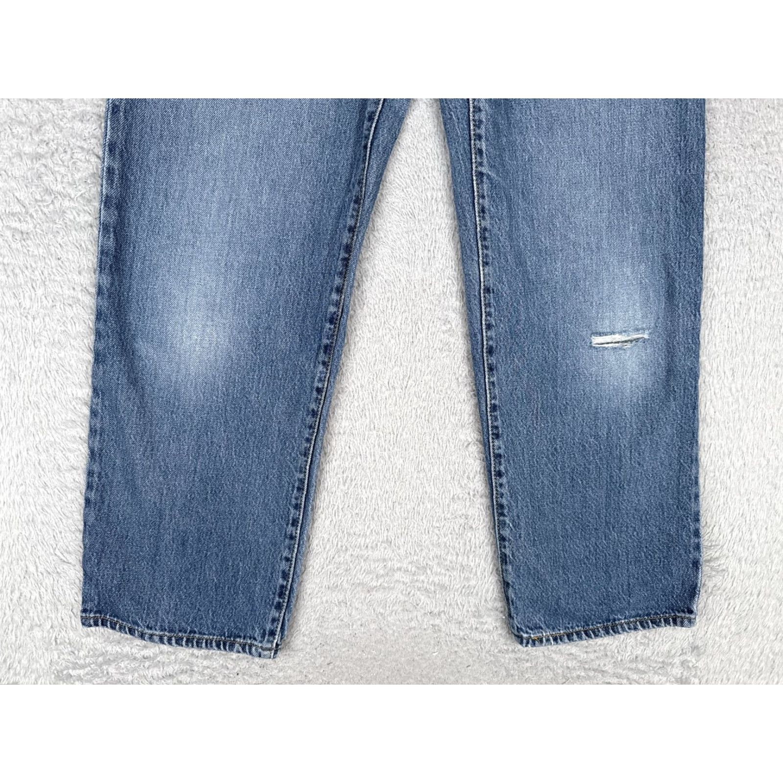 Levi's VINTAGE Levis 94 Baggy Straight Jeans Womens 28 Blue High Rise Denim Wide Leg 28x31 Size 28" / US 6 / IT 42 - 2 Thumbnail