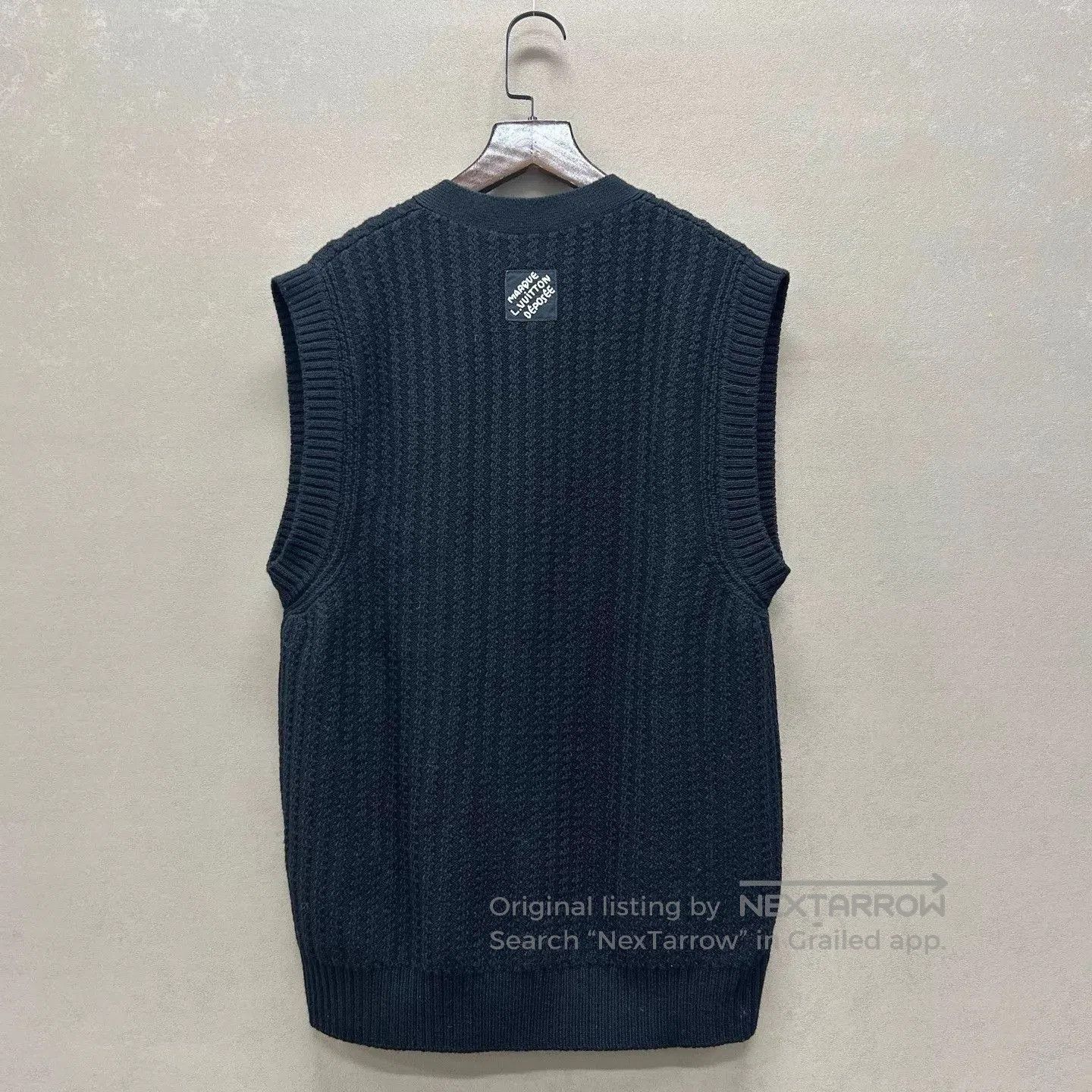 Louis Vuitton Blue Sleeveless Knit Button Vest - Size L. Size US L / EU 52-54 / 3 - 2 Thumbnail