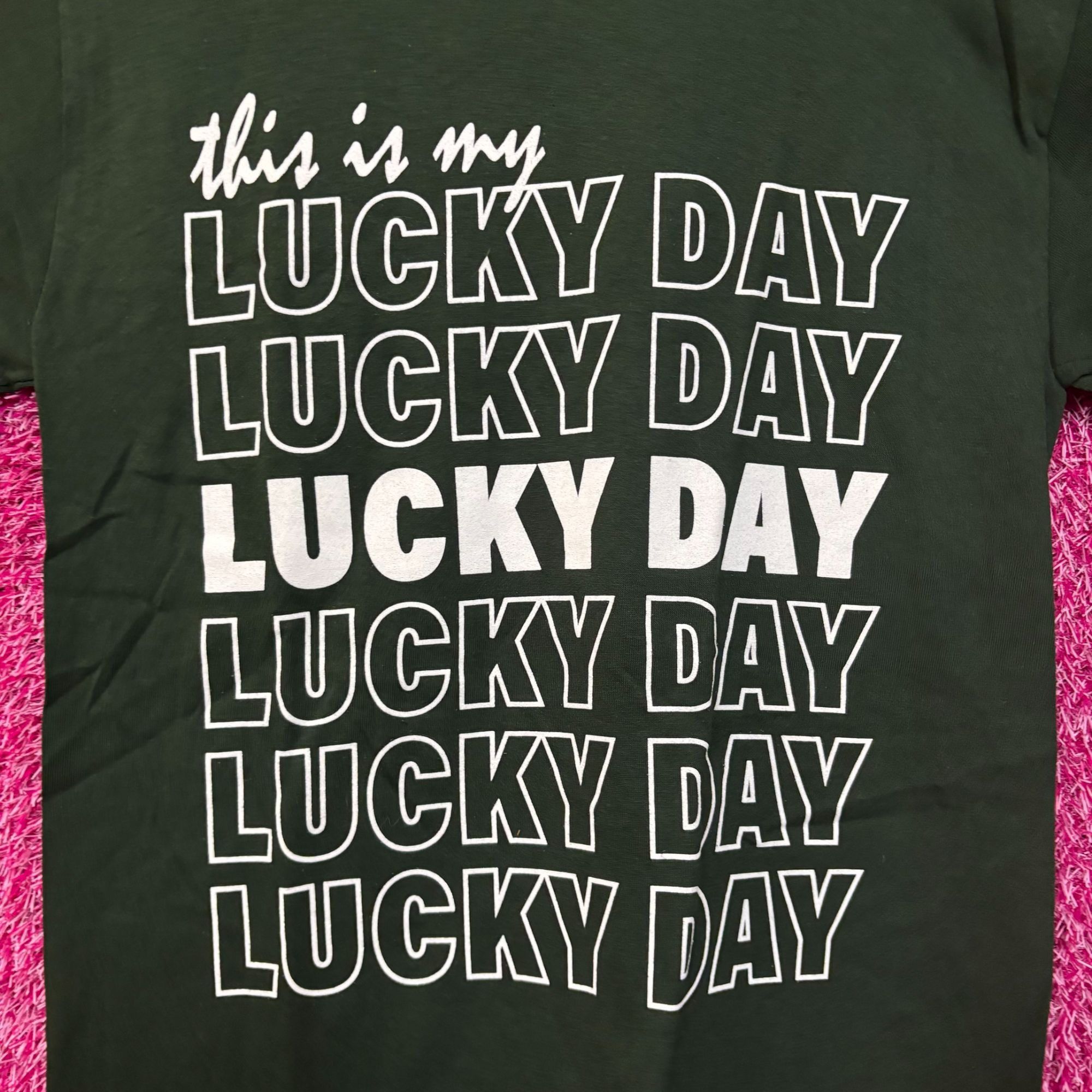 Other This Is My Lucky Day Graphic Design T-Shirt Small Size US S / EU 44-46 / 1 - 2 Thumbnail