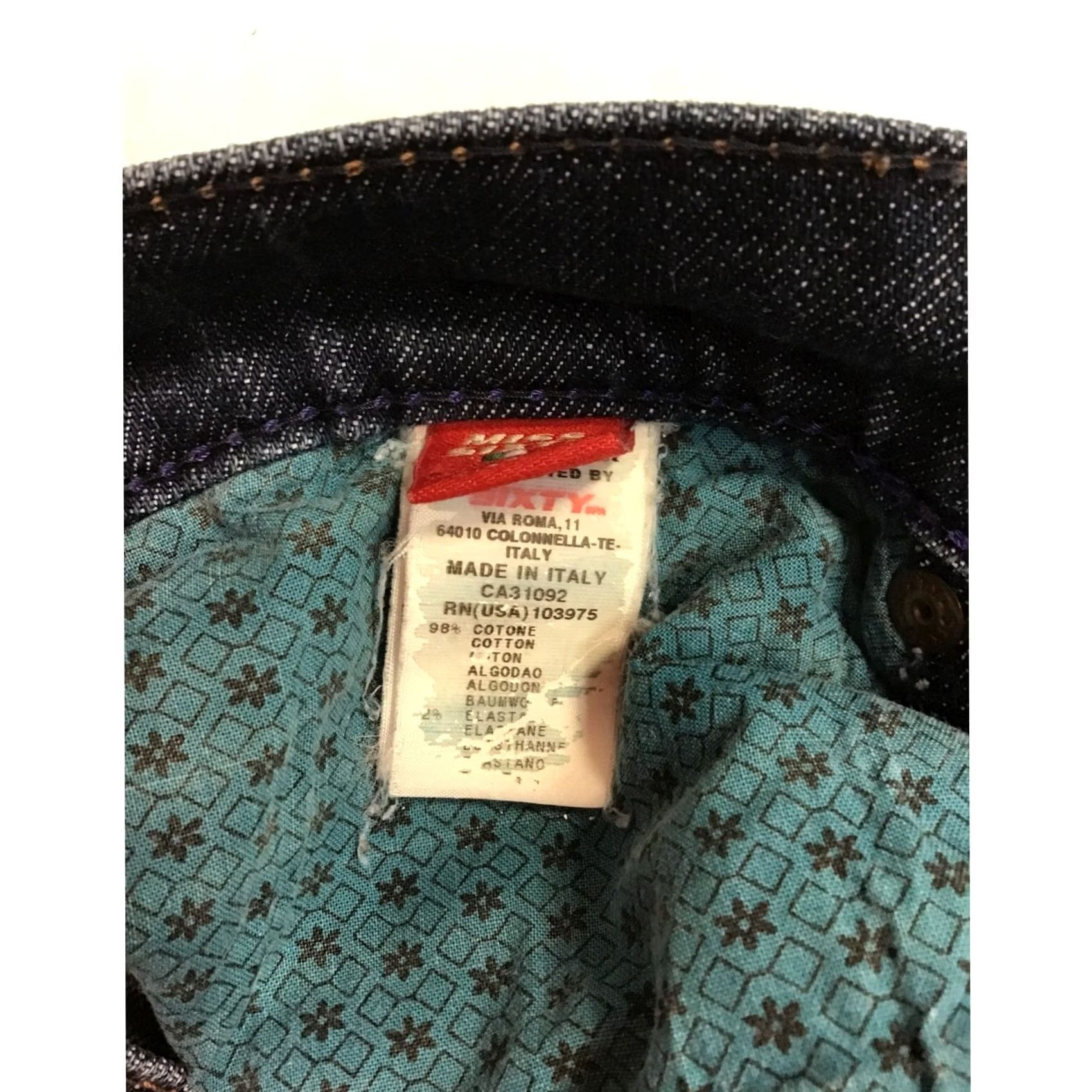 Miss Sixty MISS60 Jeans Women’s -1916 Bootcut Dark Wash Denim Juniors 0 U.S. Size 0 Flared Rustic Pre-Owned Good Size 25" / US 0 / IT 36 - 4 Thumbnail