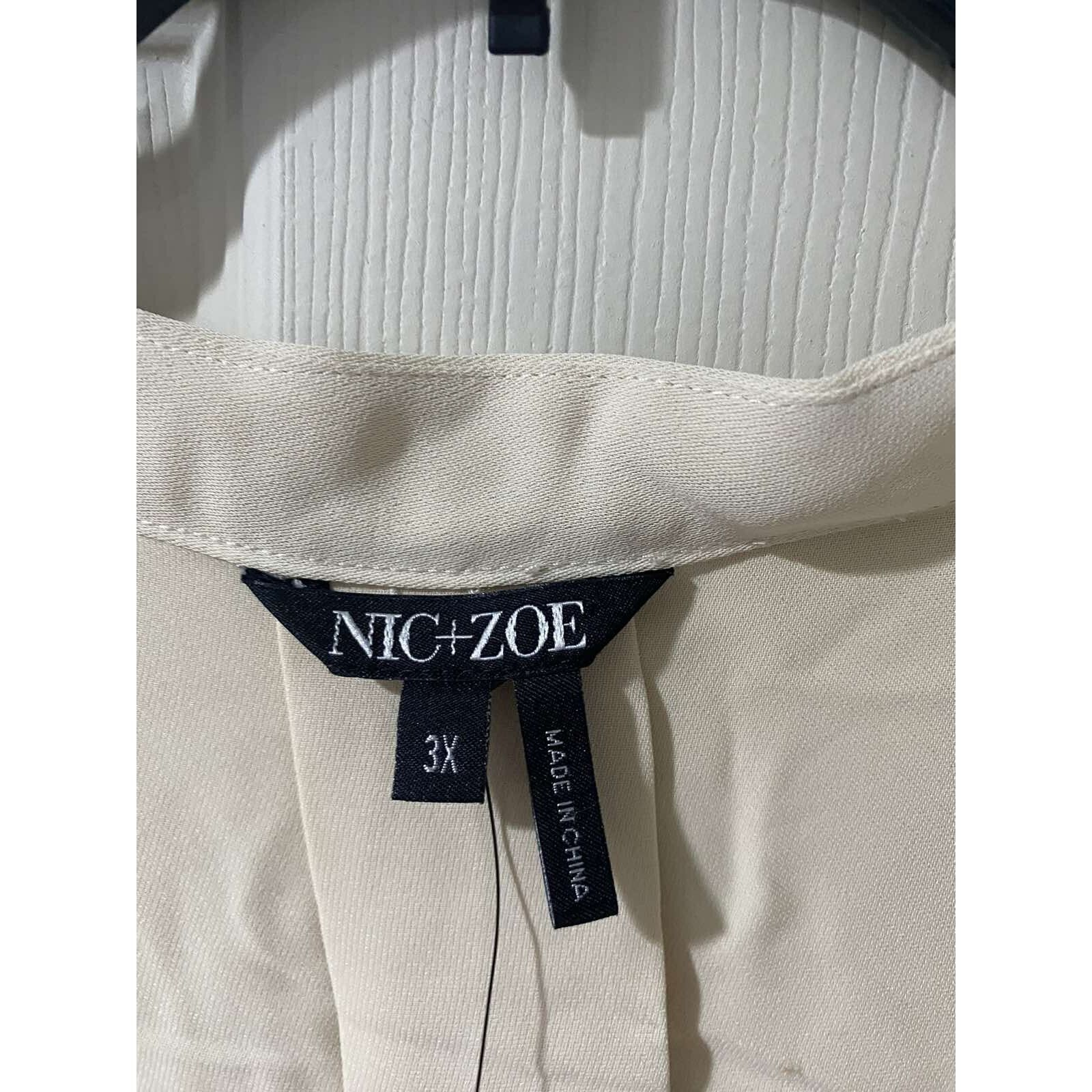 & Other Stories NIC+ZOE Easy Women Care Ivory Tunic Blouse Size 3X A003258 Size 3XL / US 20-22 - 3 Thumbnail