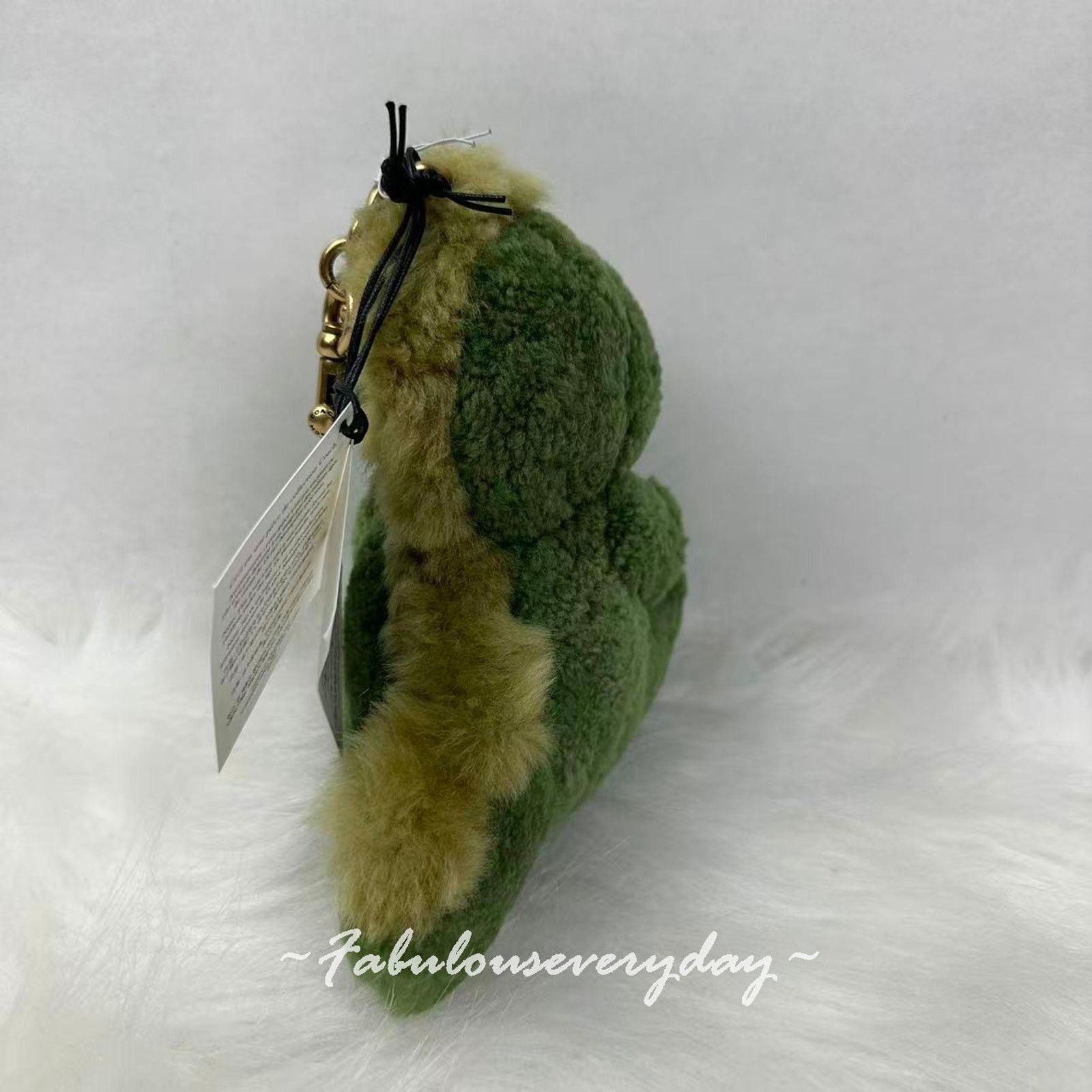 Coach Coach Little Rexy Bag Charm in Shearling/Brass/Multi CCR22 Size ONE SIZE - 5 Thumbnail