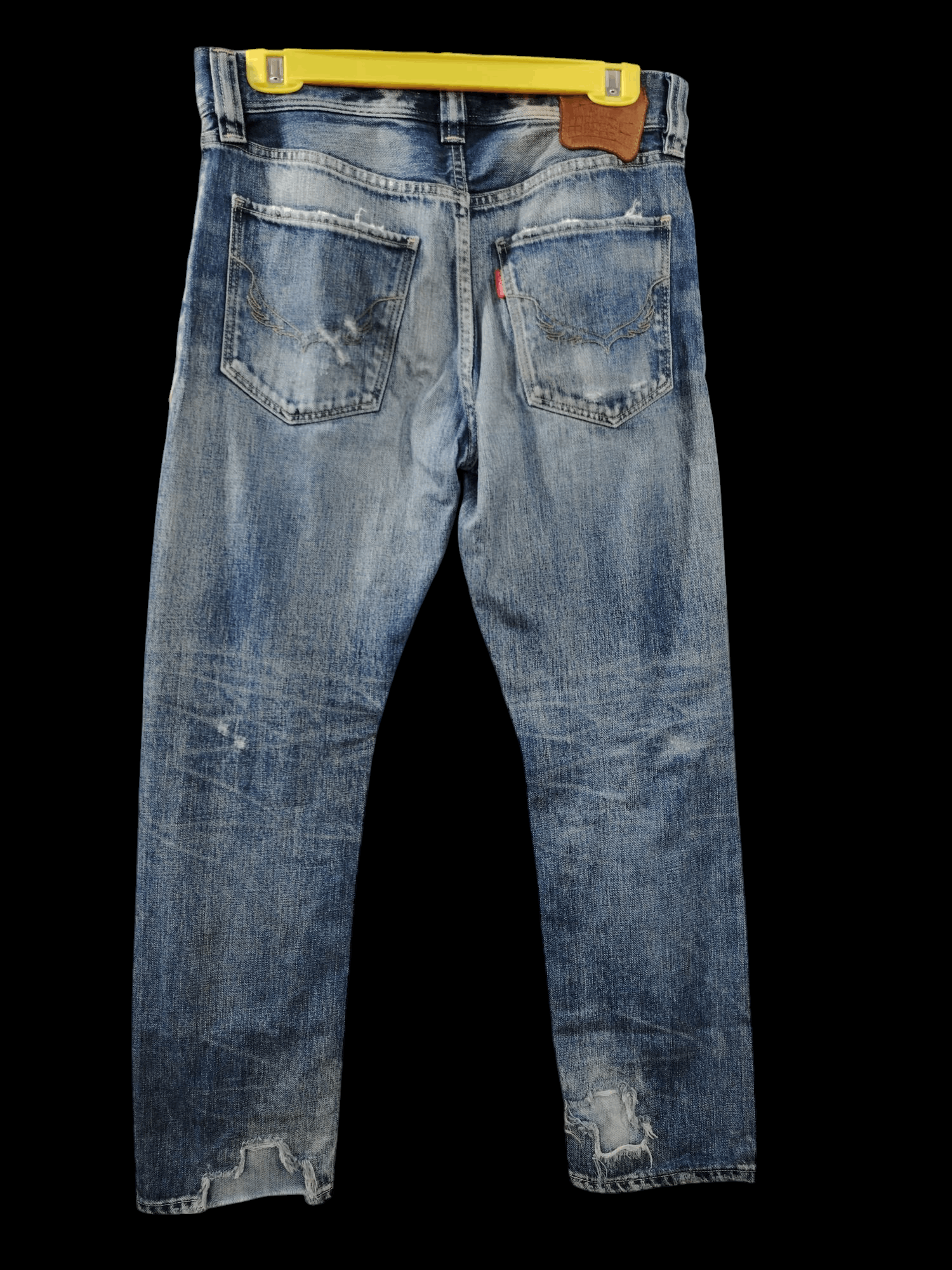 20471120 × Beauty Beast × Japanese Brand Rodeo crown 10 annivers. distressed patchwork selvedge denim Size US 31 - 2 Thumbnail